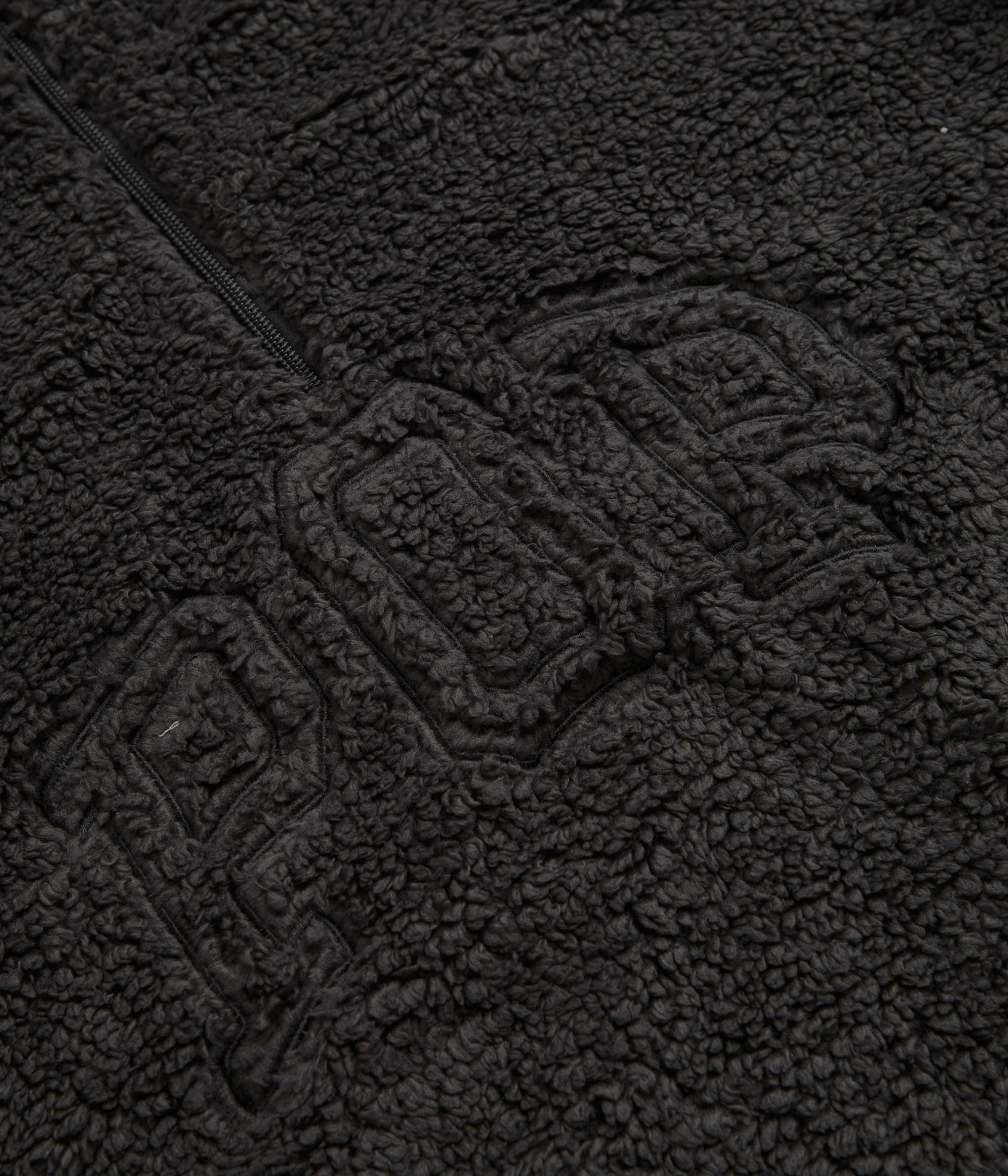 Pop Trading Company Arch 1/2 Zip Fleece Sweatshirt - Charcoal - Image 3
