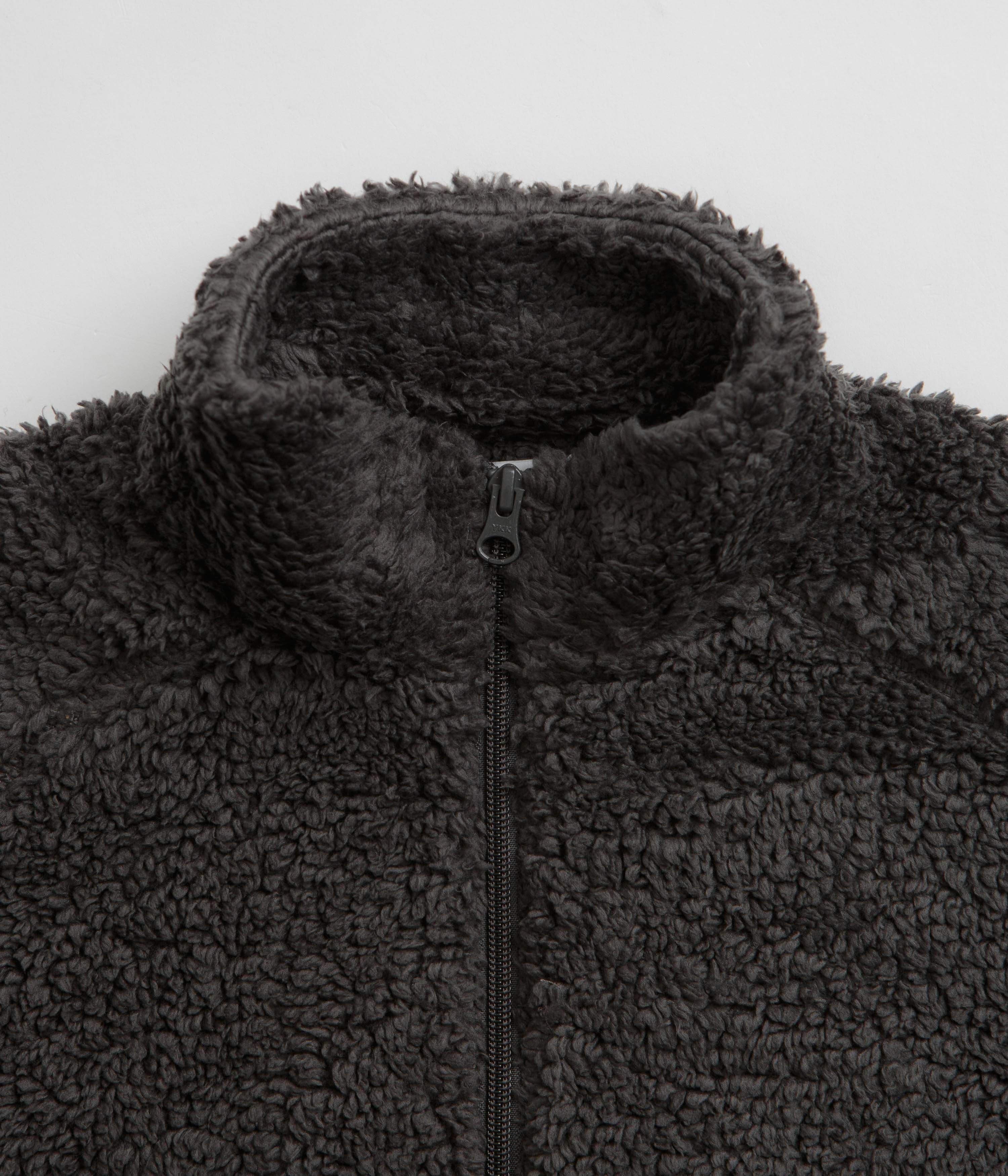 Pop Trading Company Arch 1/2 Zip Fleece Sweatshirt - Charcoal - Image 4