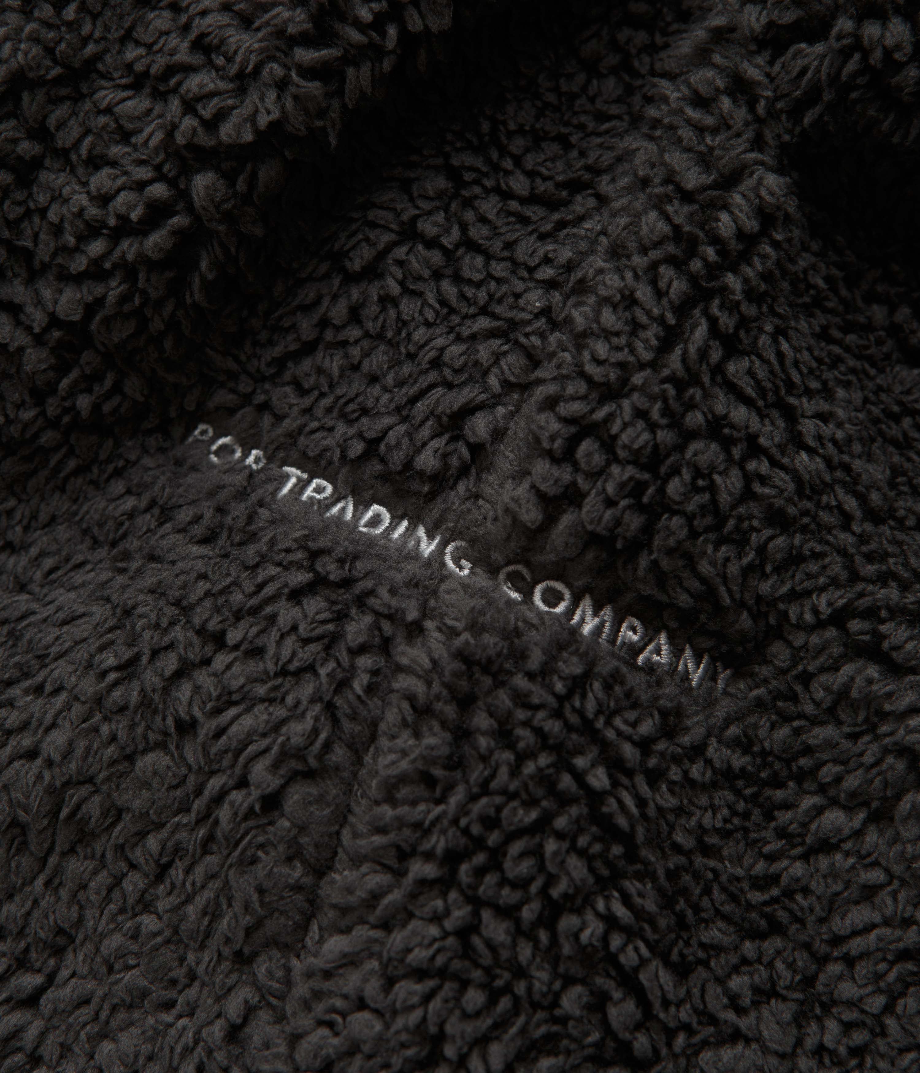 Pop Trading Company Arch 1/2 Zip Fleece Sweatshirt - Charcoal - Image 5