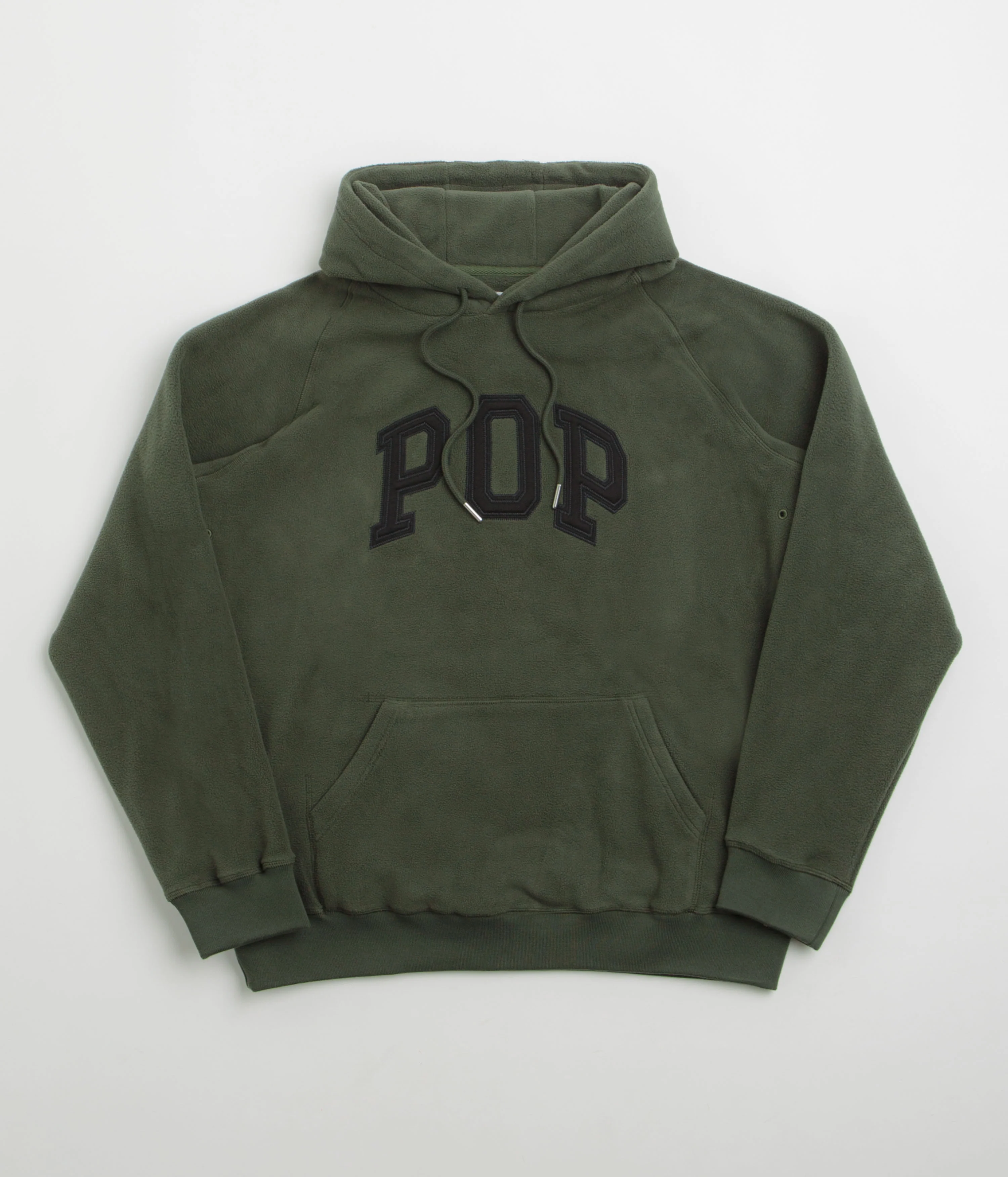 Pop Trading Company Arch Hoodie - Duffel Green