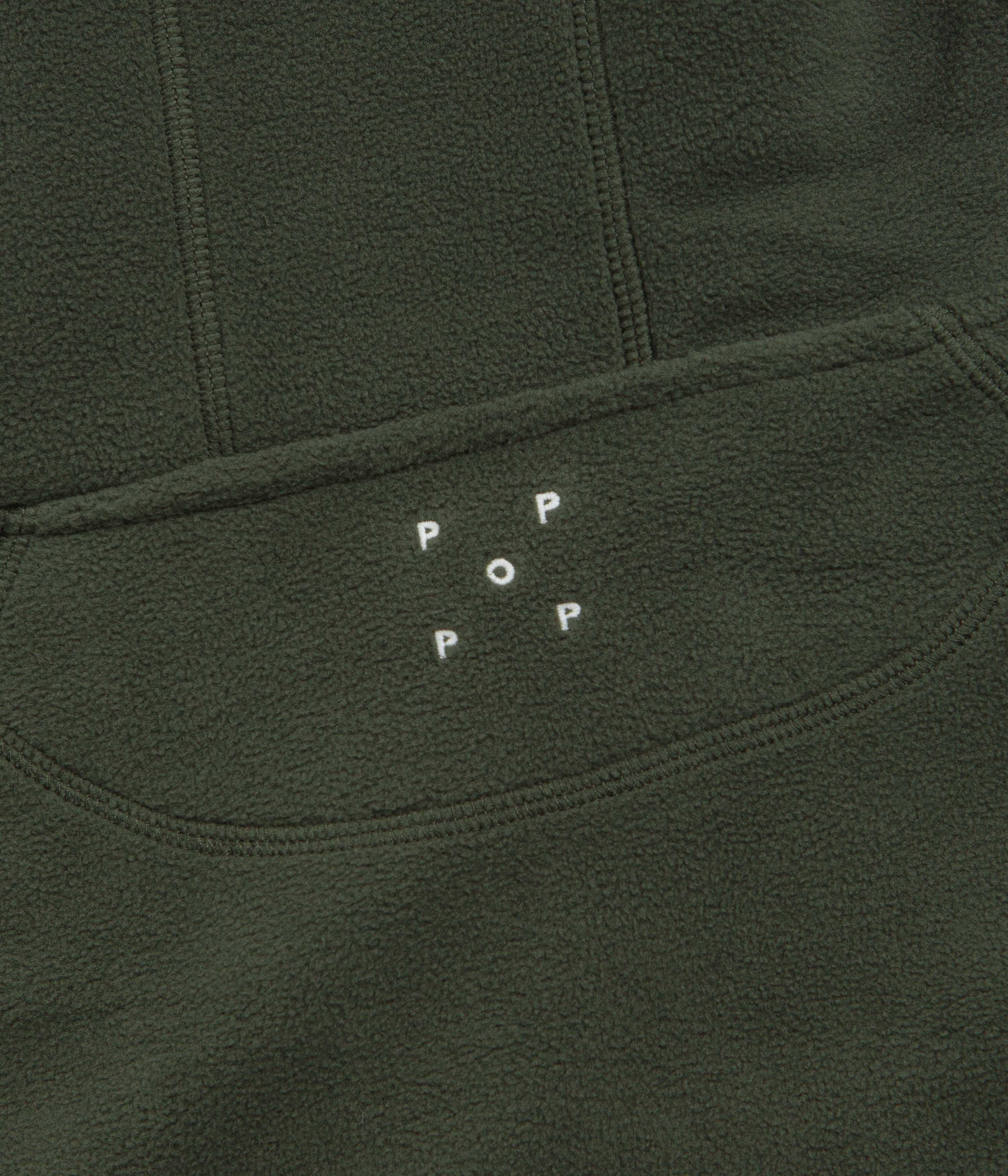 Pop Trading Company Arch Hoodie - Duffel Green - Image 4