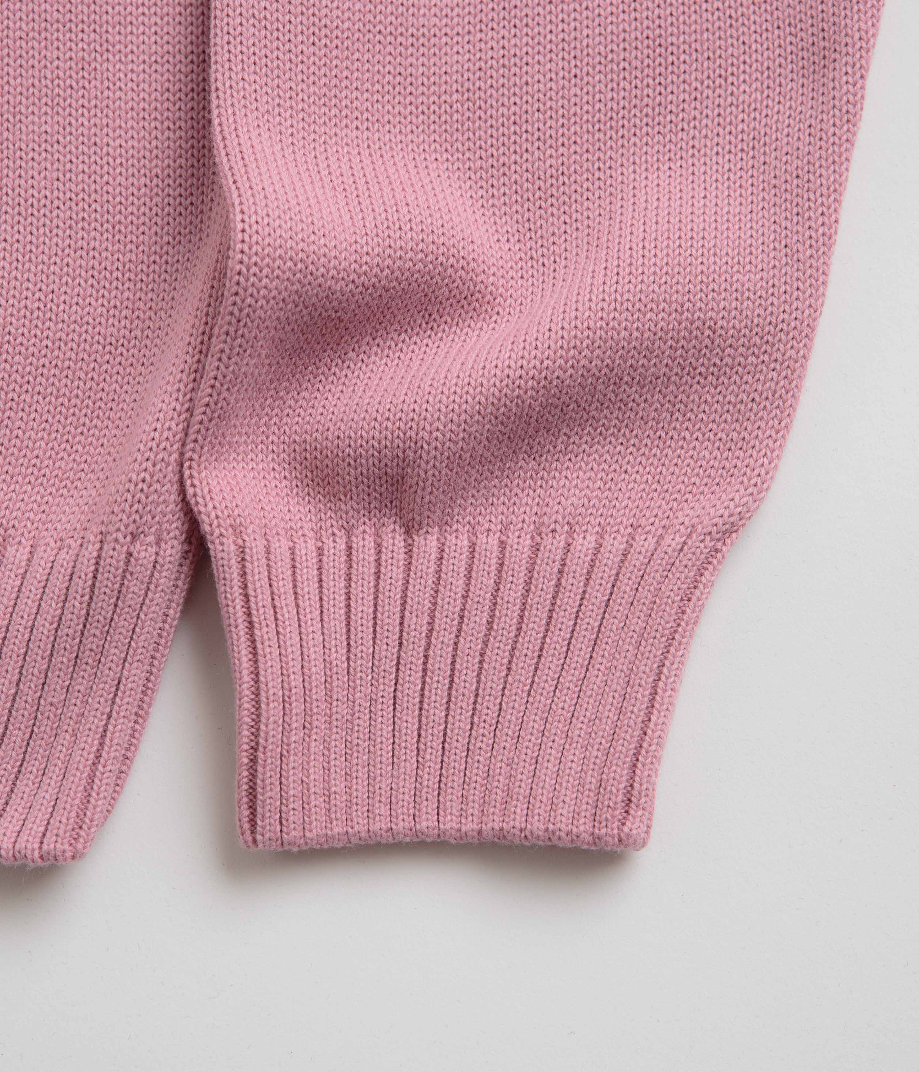Pop Trading Company Arch Knitted Crewneck Sweatshirt - Mesa Rose / Fired Brick - Image 4