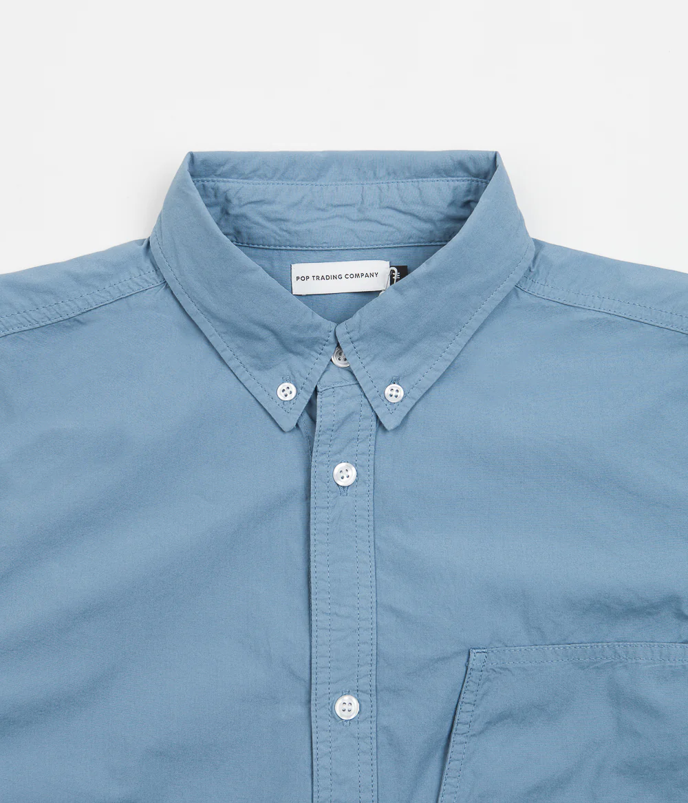 Pop Trading Company BD Shirt - Blue Shadow - Image 4
