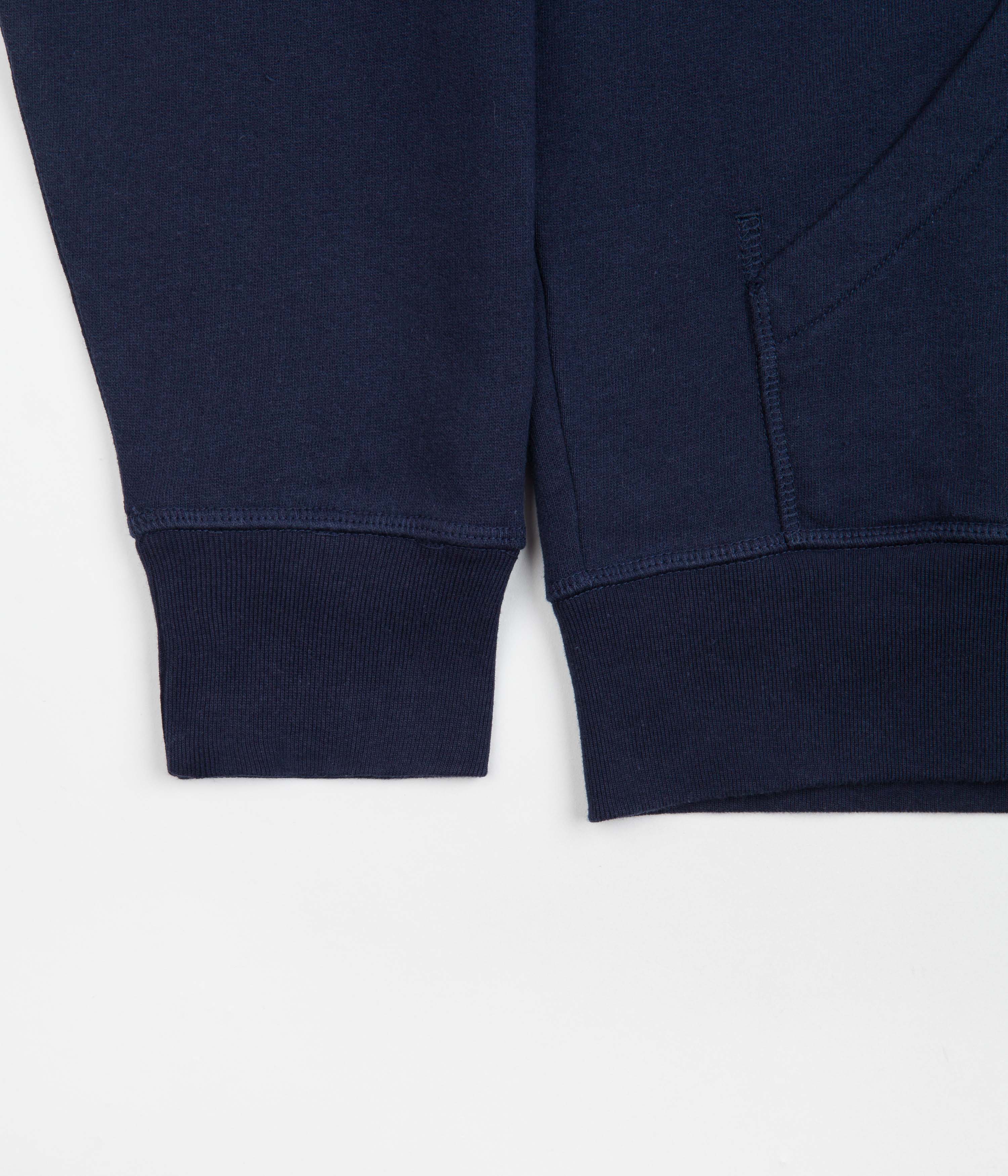 Pop Trading Company Captain Embroidery Hoodie - Navy - Image 2