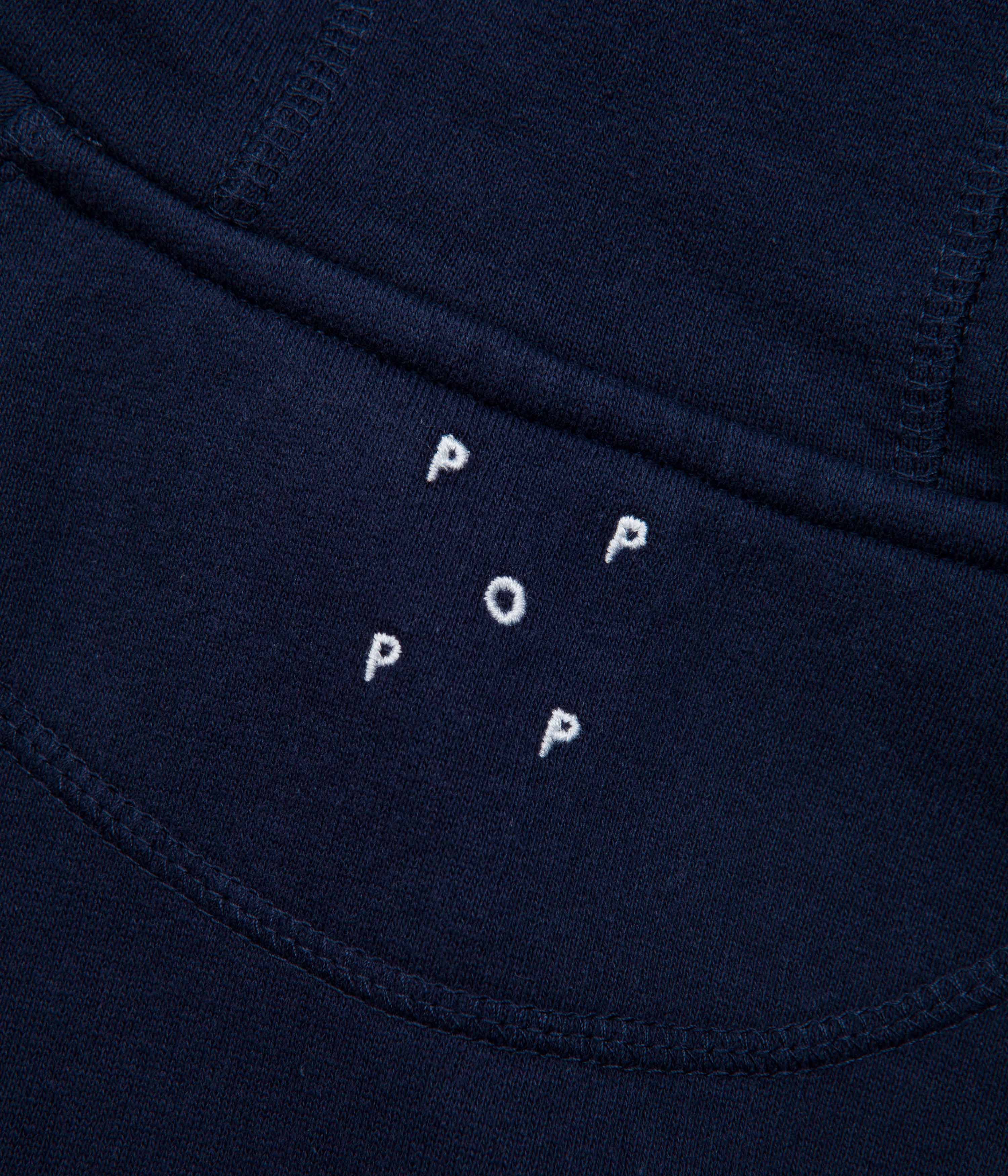 Pop Trading Company Captain Embroidery Hoodie - Navy - Image 6