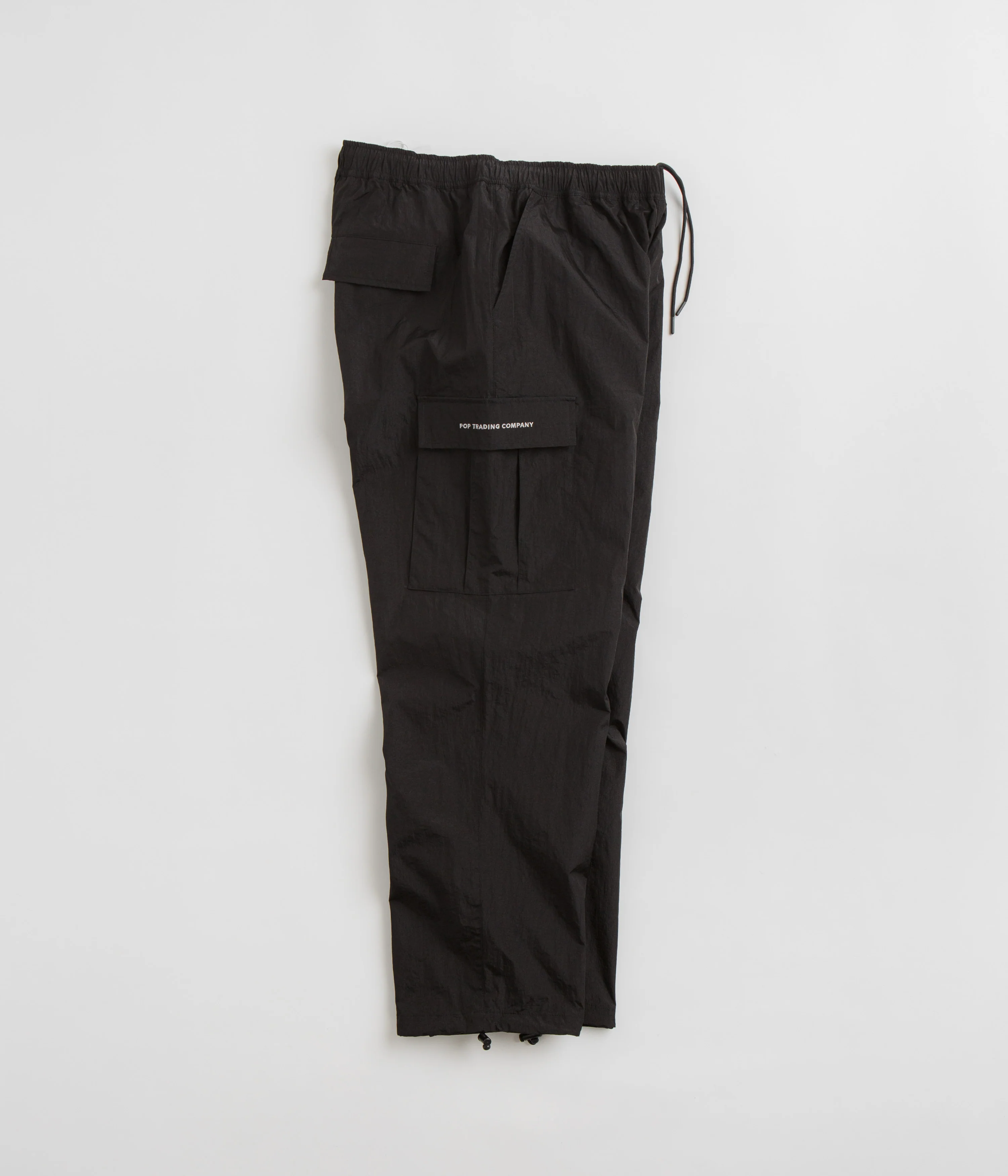 Pop Trading Company Cargo Track Pants - Black - Image 2