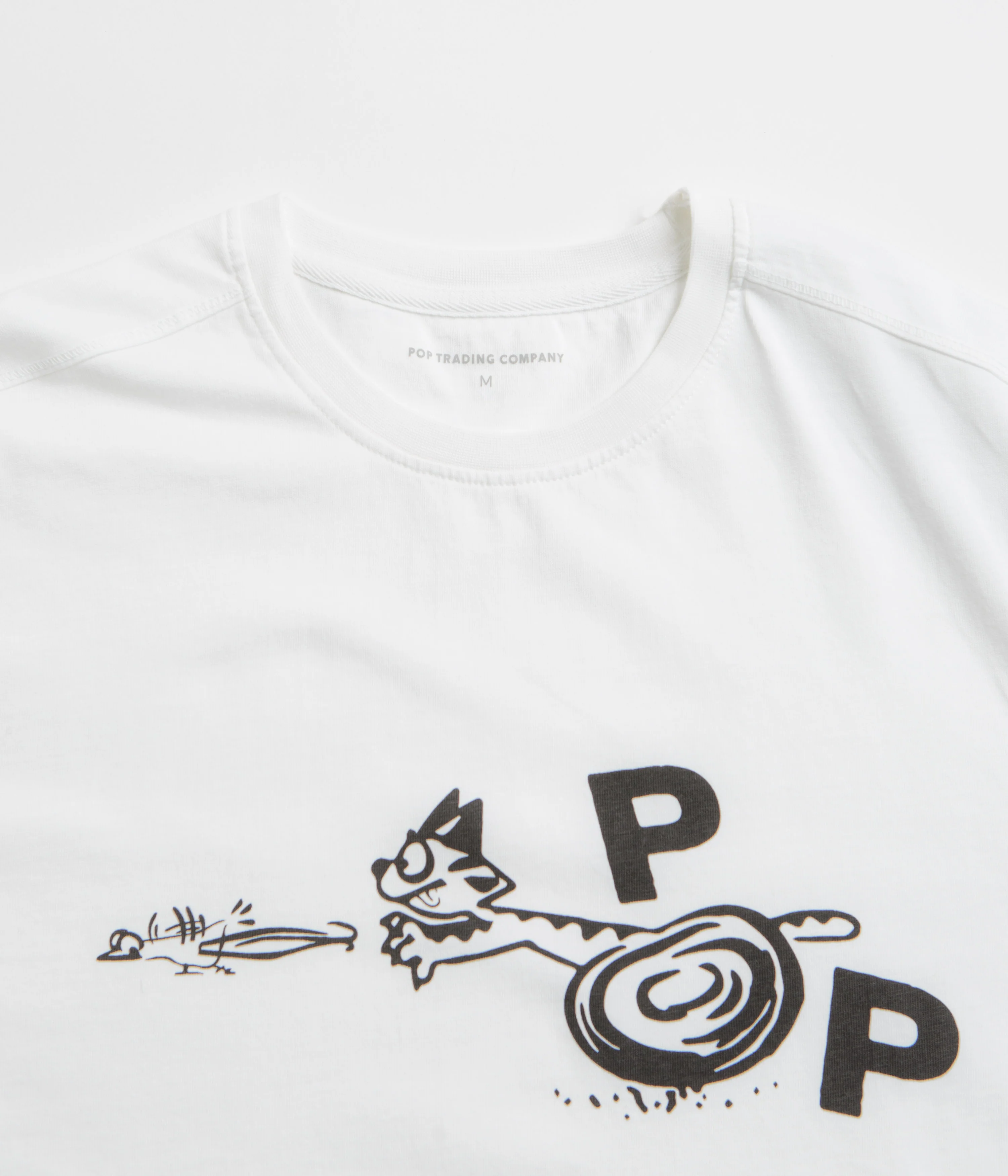 Pop Trading Company Catch T-Shirt - White - Image 3