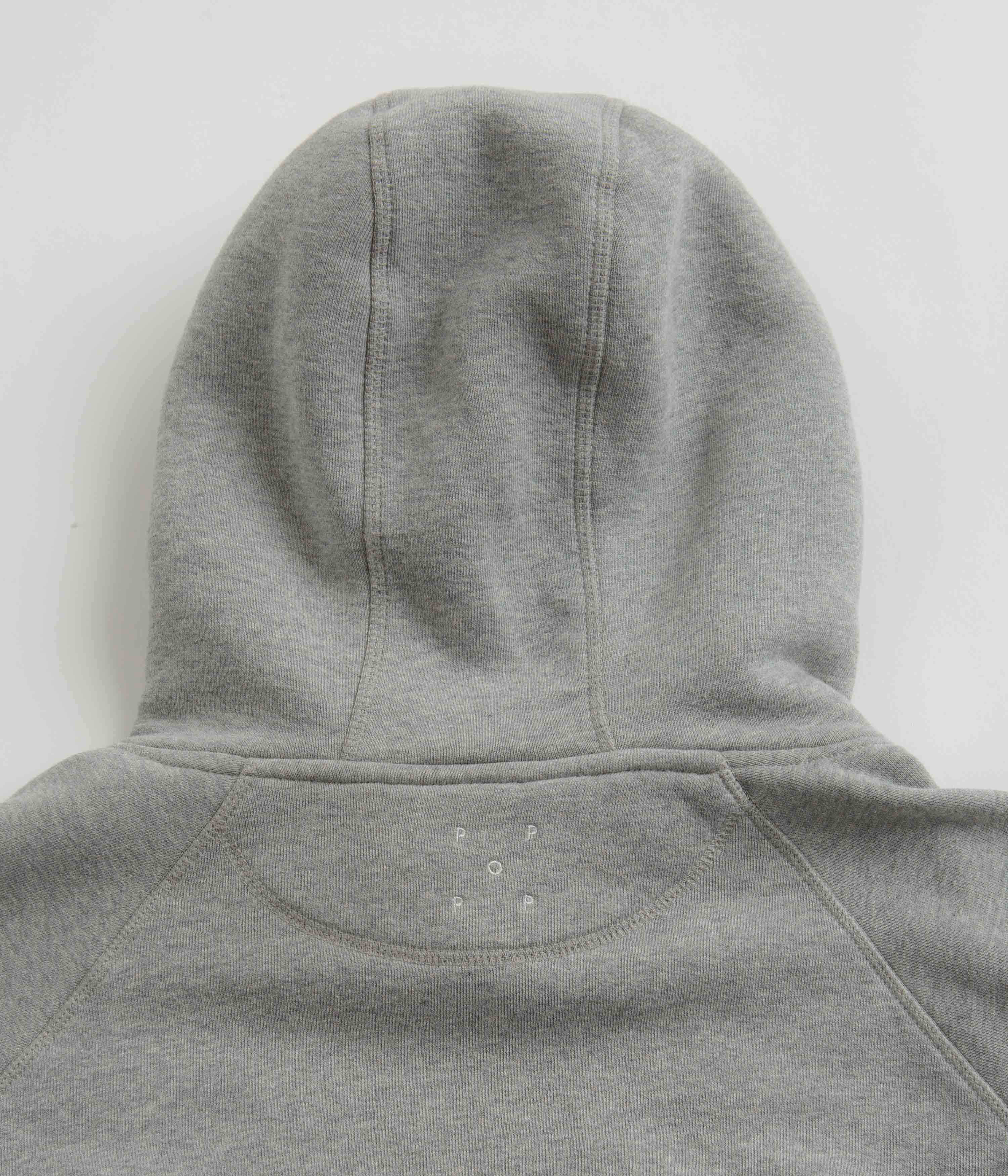 Pop Trading Company College P Hoodie - Grey Heather - Image 3