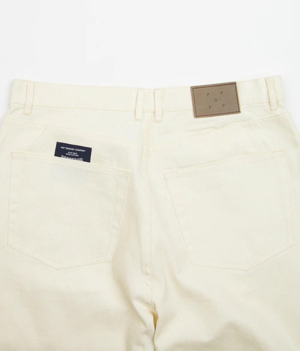 Pop Trading Company DRS Canvas Pants - Off White - Image 7