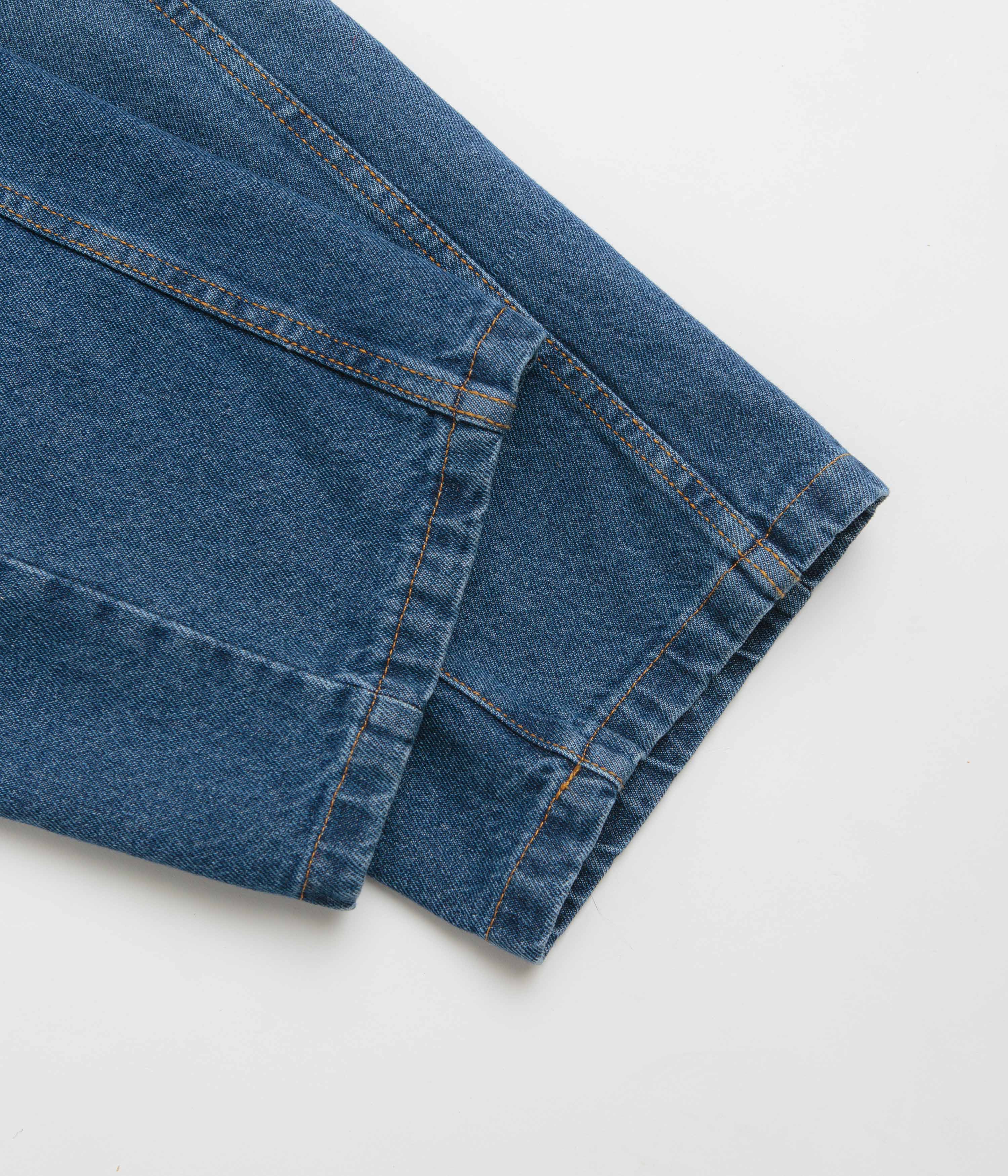 Pop Trading Company DRS Denim Seam Pants - Washed Denim - Image 10