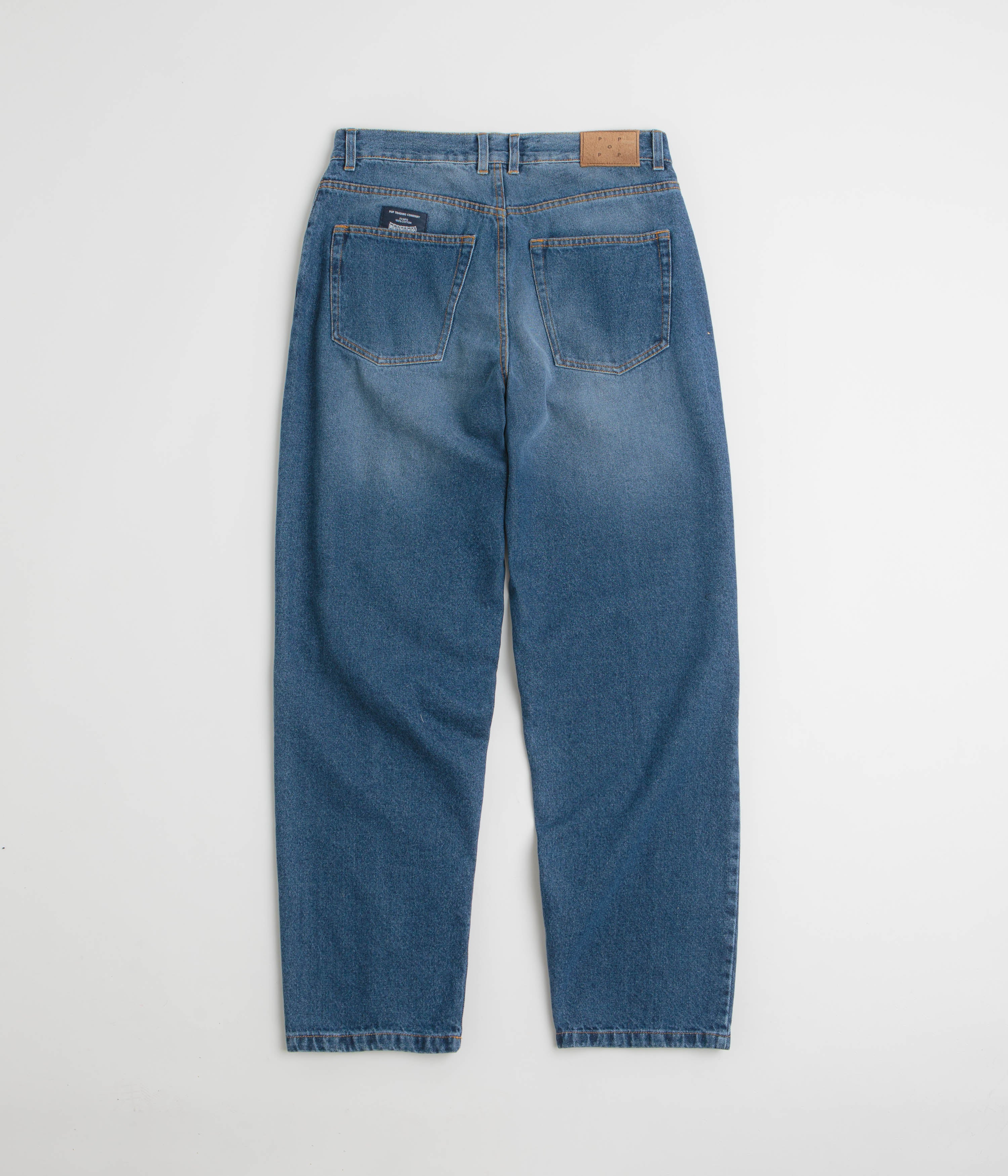 Pop Trading Company DRS Denim Seam Pants - Washed Denim - Image 3