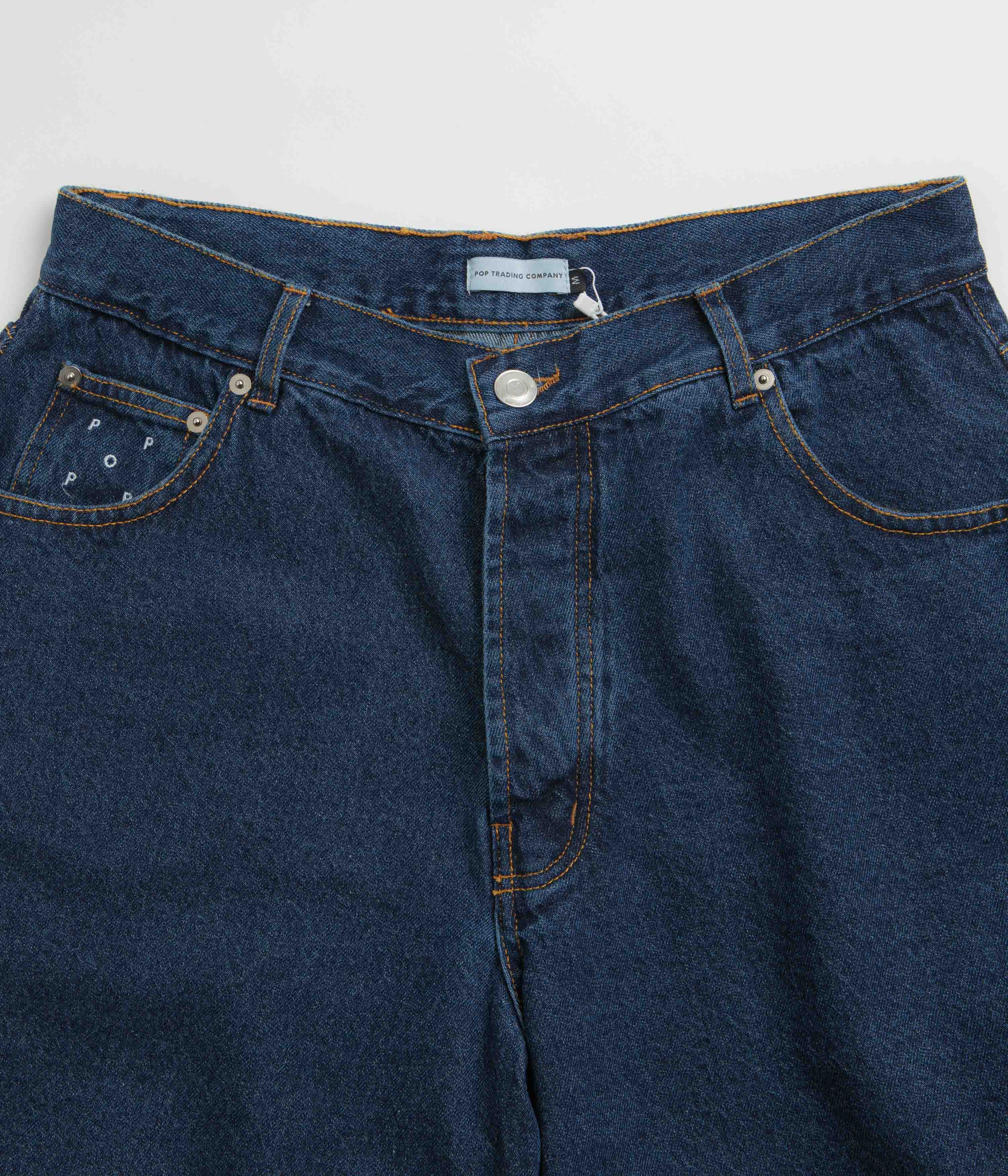 Pop Trading Company DRS Denim Shorts - Rinsed Denim - Image 5