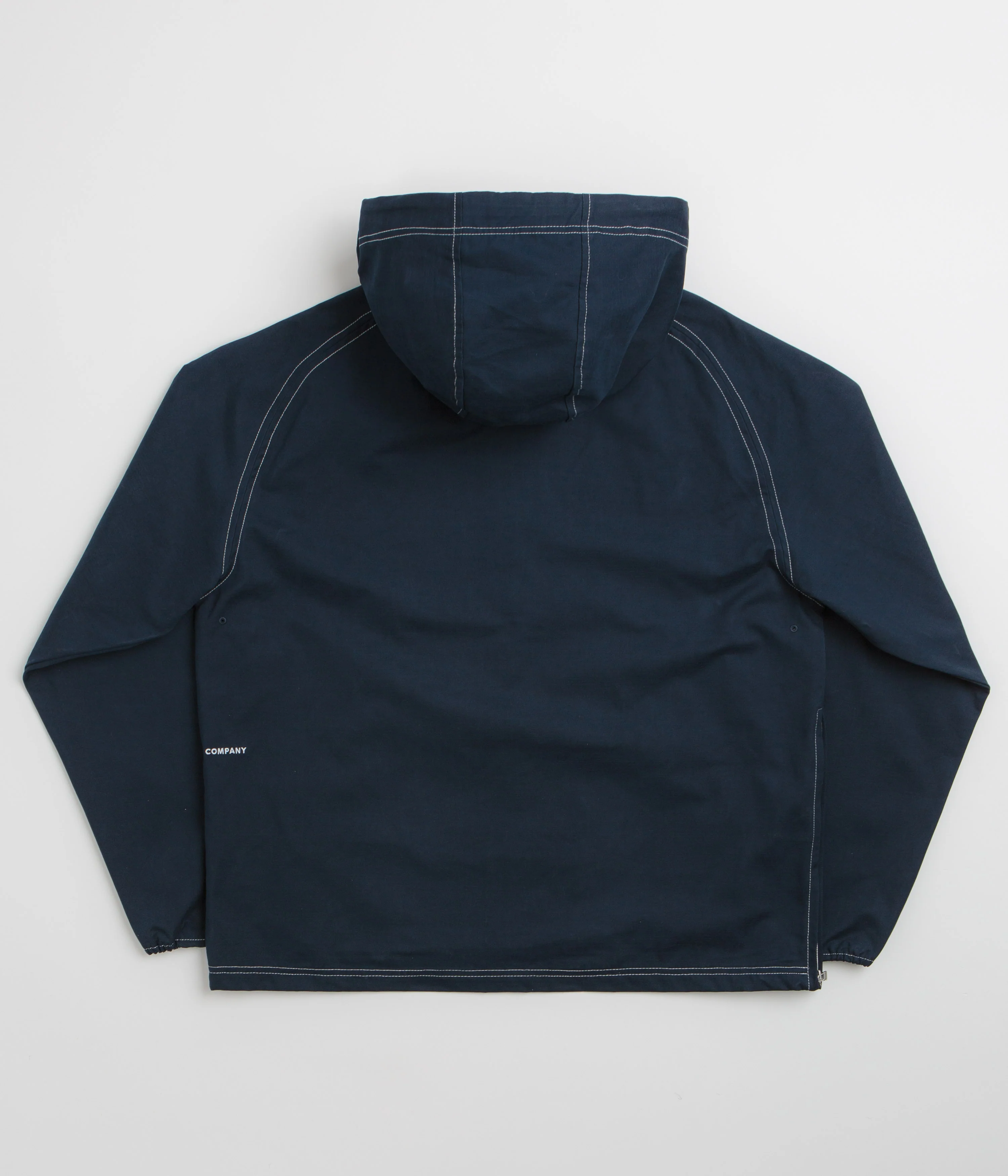 Pop Trading Company DRS Hooded Halfzip Jacket - Navy - Image 3