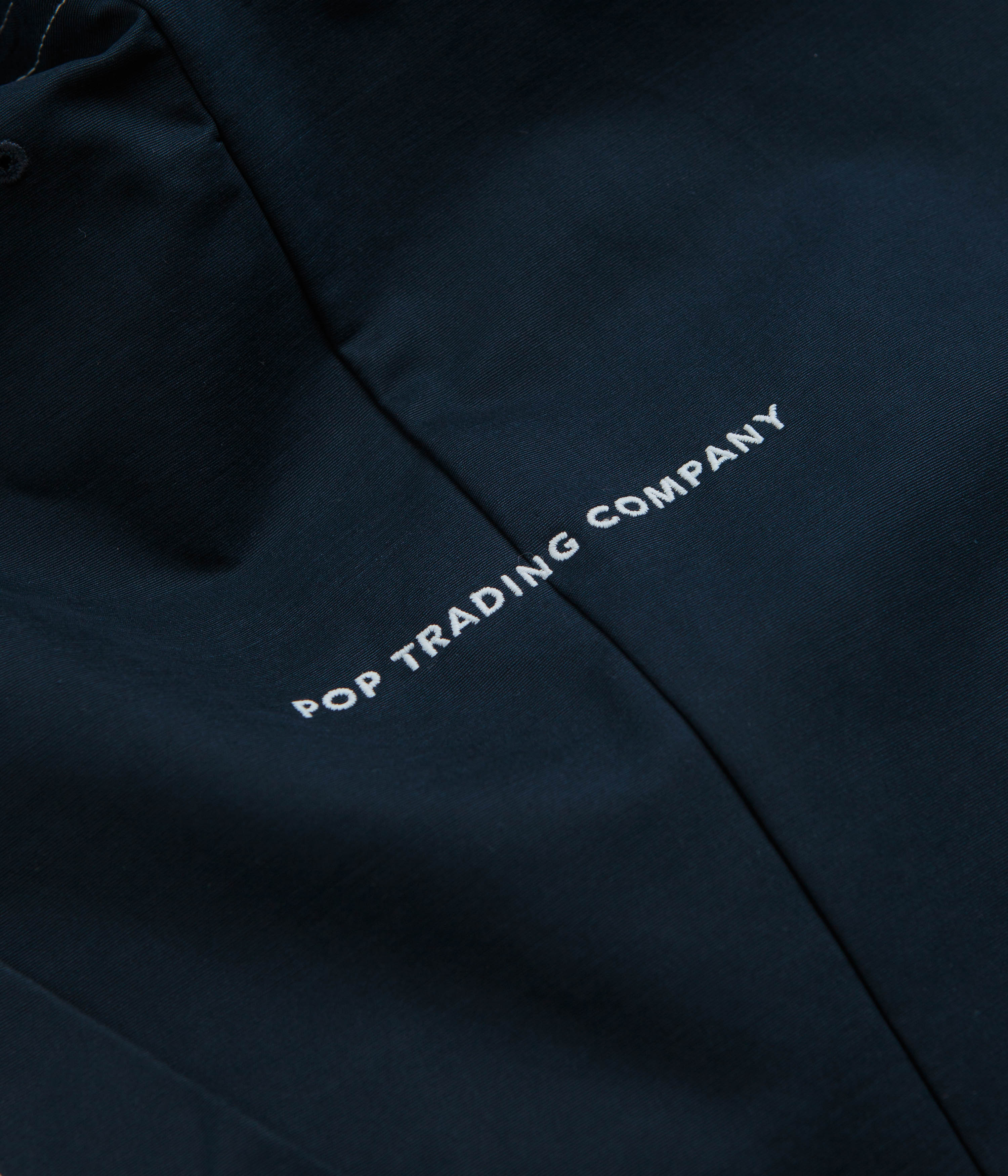 Pop Trading Company DRS Hooded Halfzip Jacket - Navy - Image 8