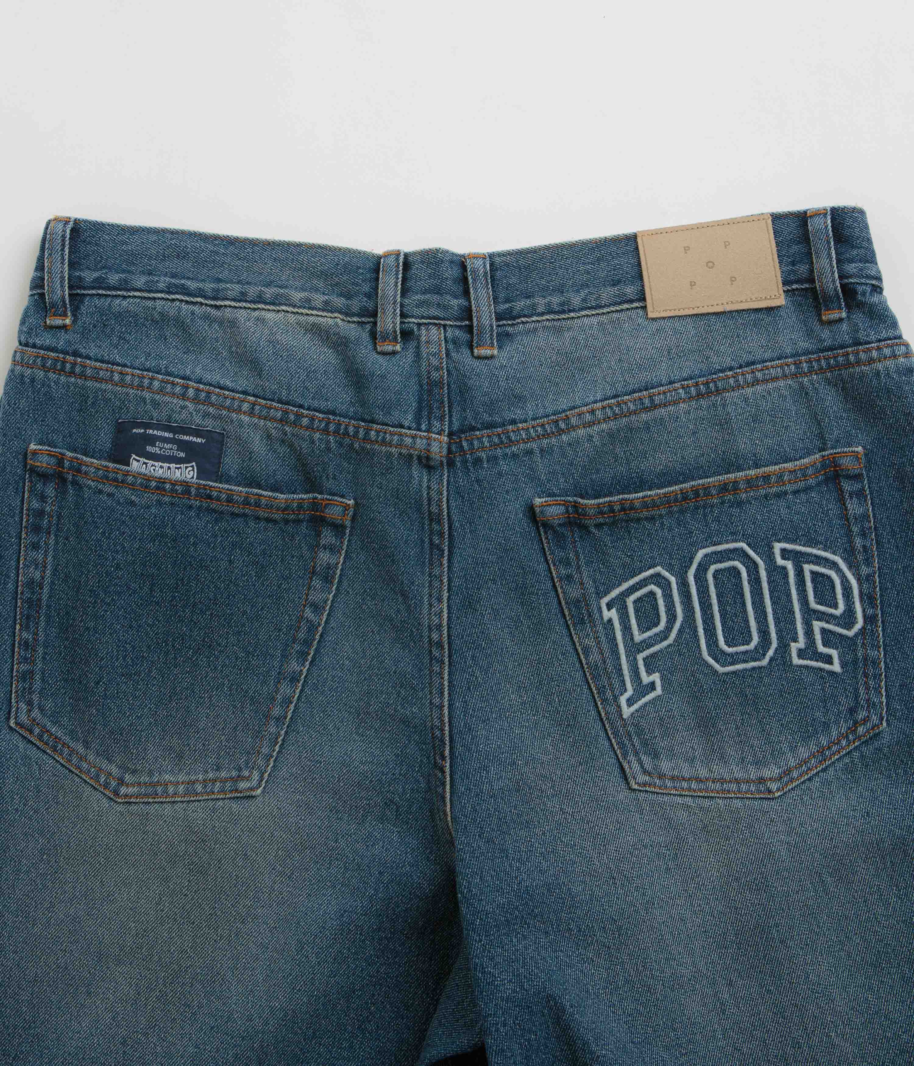 Pop Trading Company DRS Pants - Washed Denim - Image 10