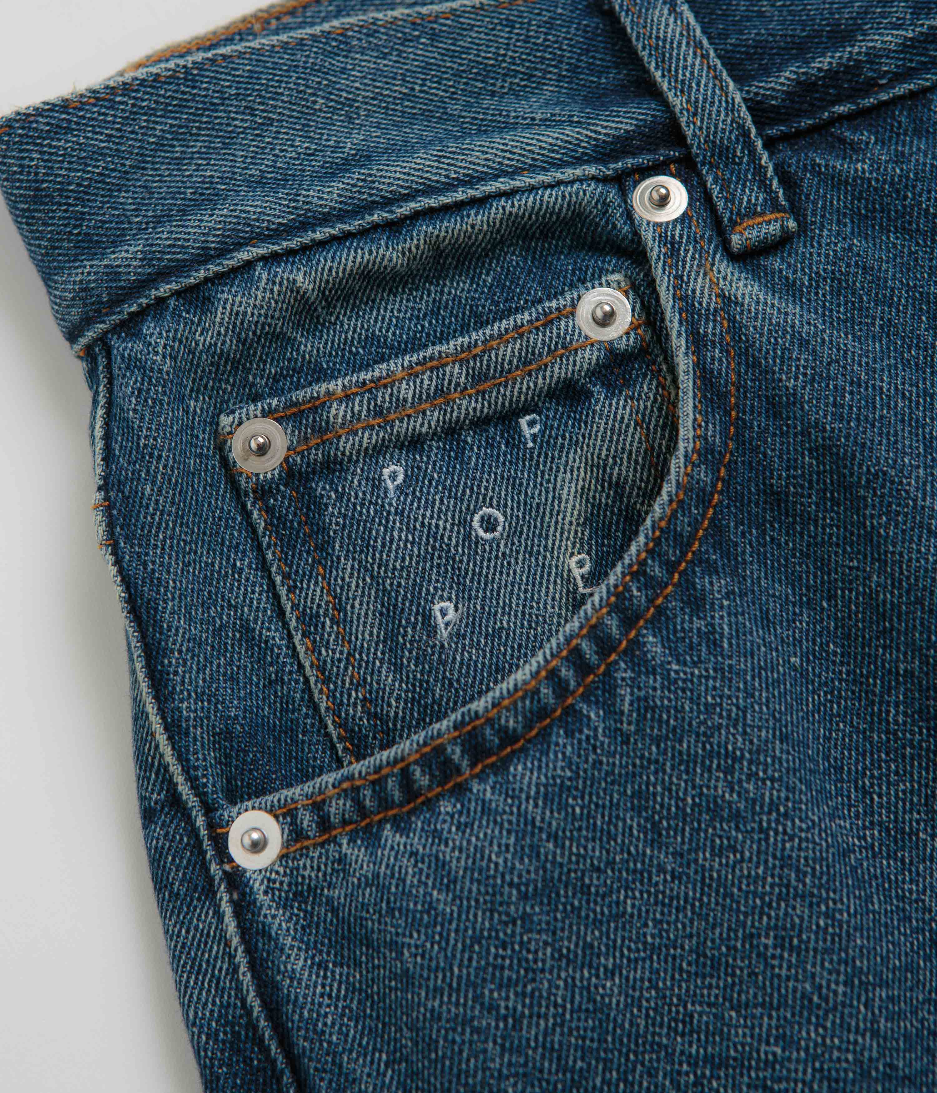 Pop Trading Company DRS Pants - Washed Denim - Image 5