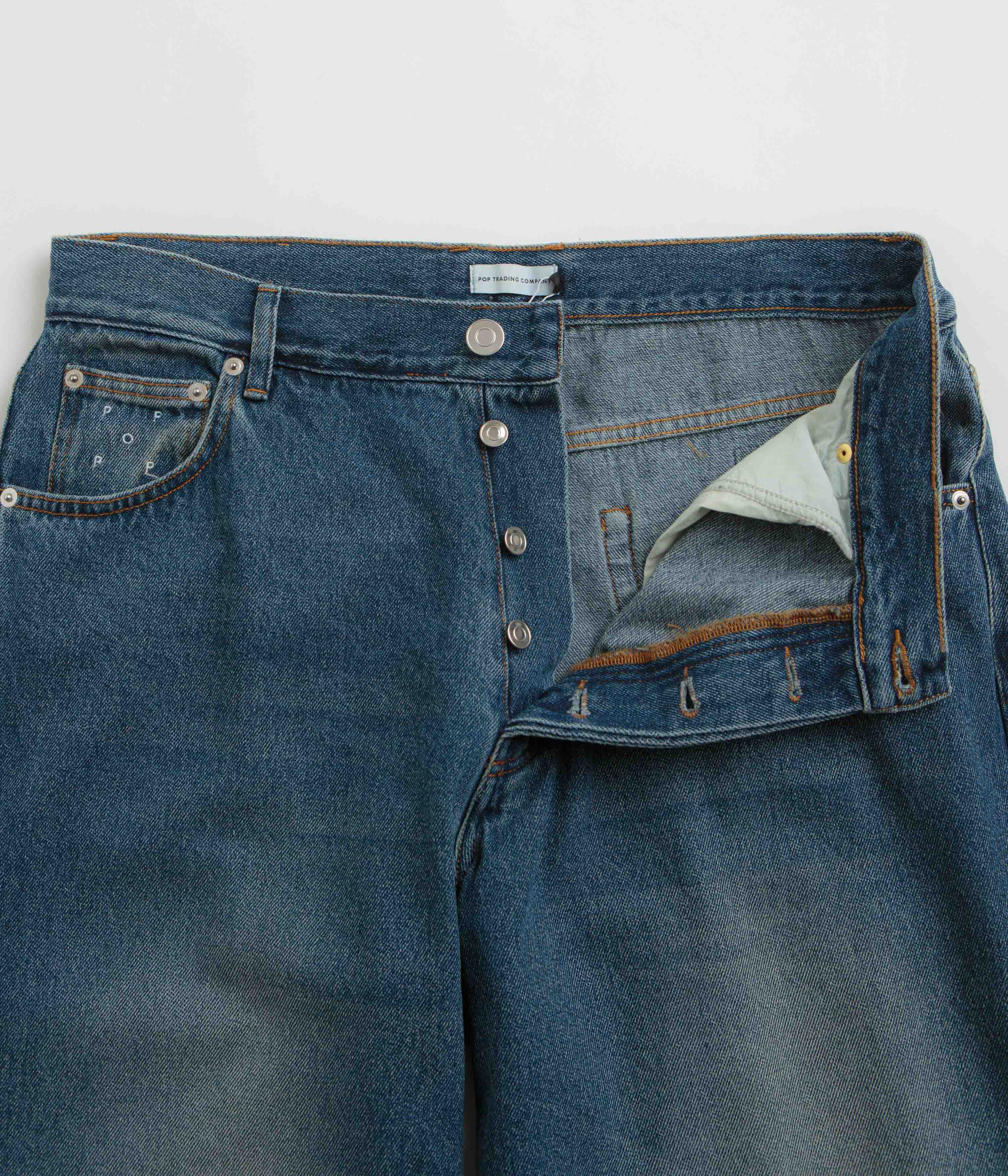 Pop Trading Company DRS Pants - Washed Denim - Image 7