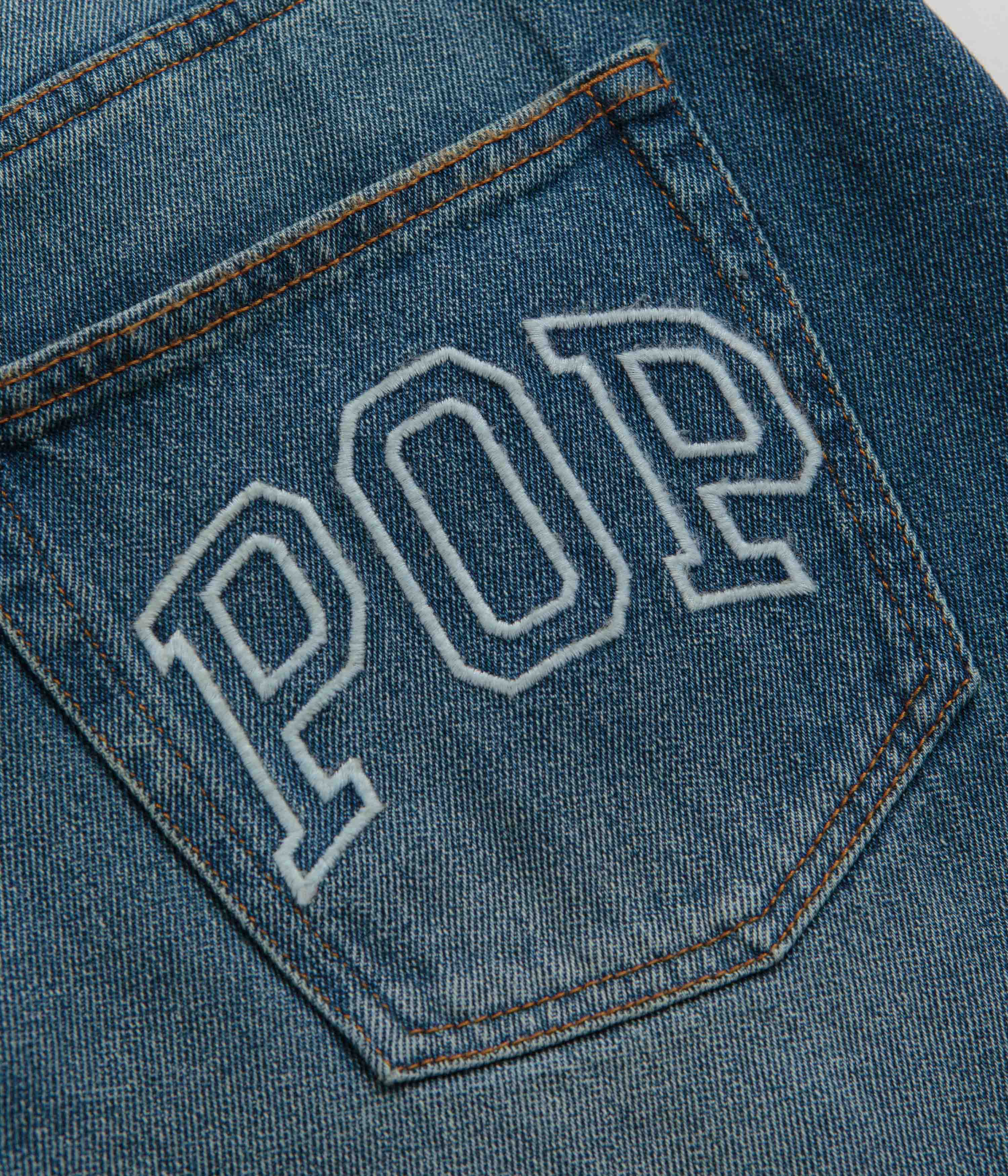 Pop Trading Company DRS Pants - Washed Denim - Image 8