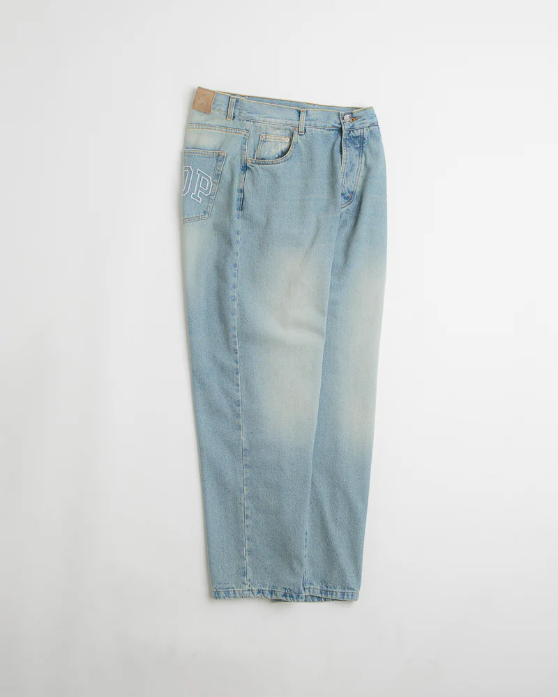 Pop Trading Company DRS Pants - Washed Denim / Blue - Image 3