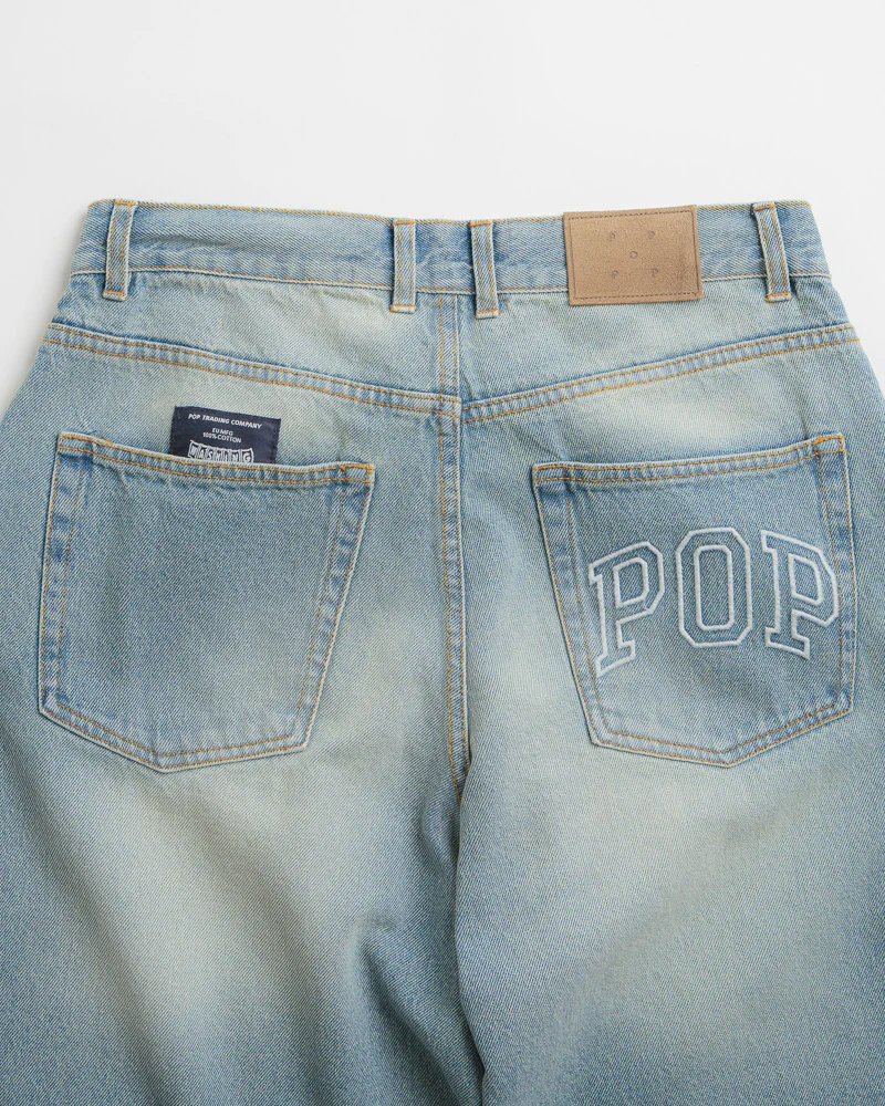 Pop Trading Company DRS Pants - Washed Denim / Blue - Image 6