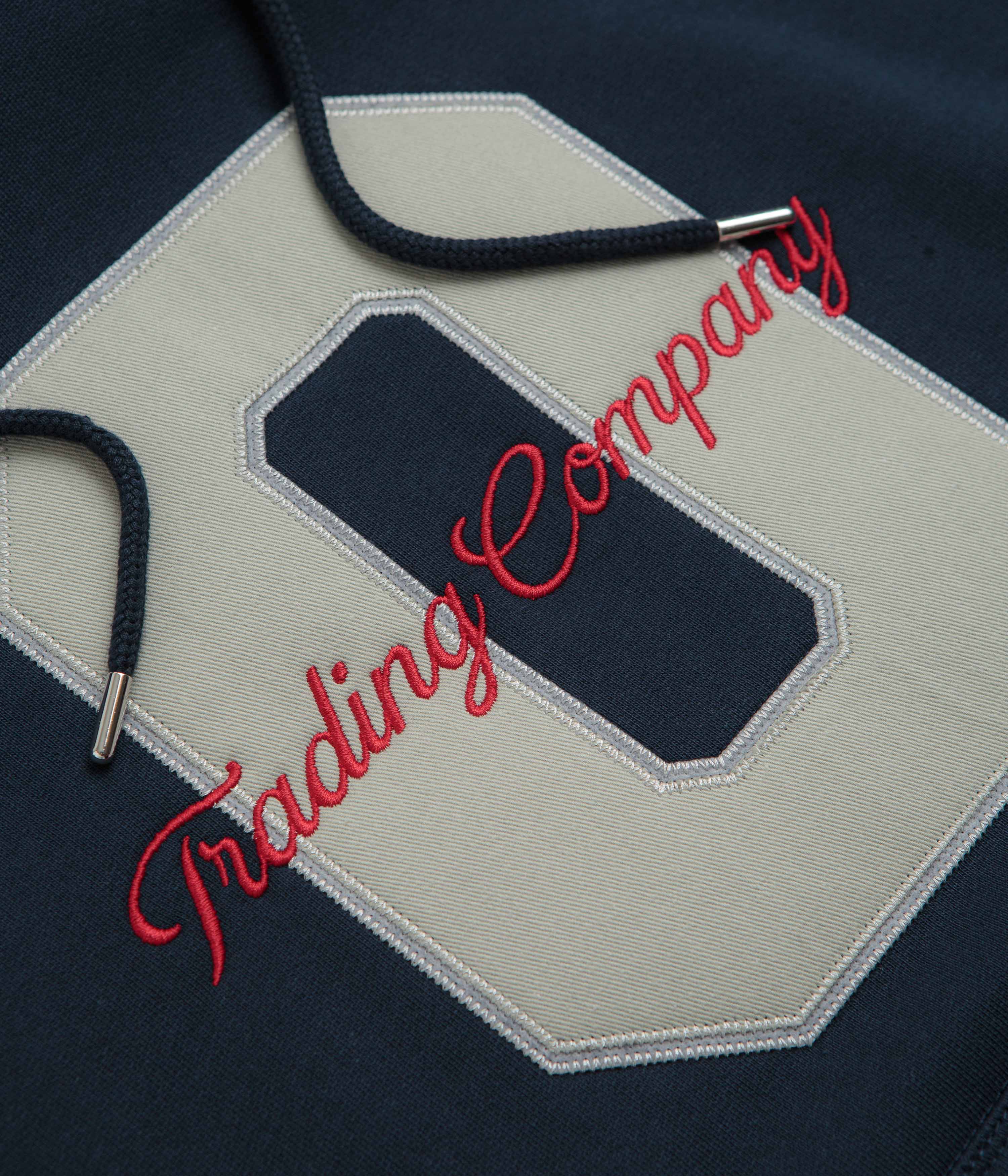 Pop Trading Company Football Hoodie - Navy - Image 3