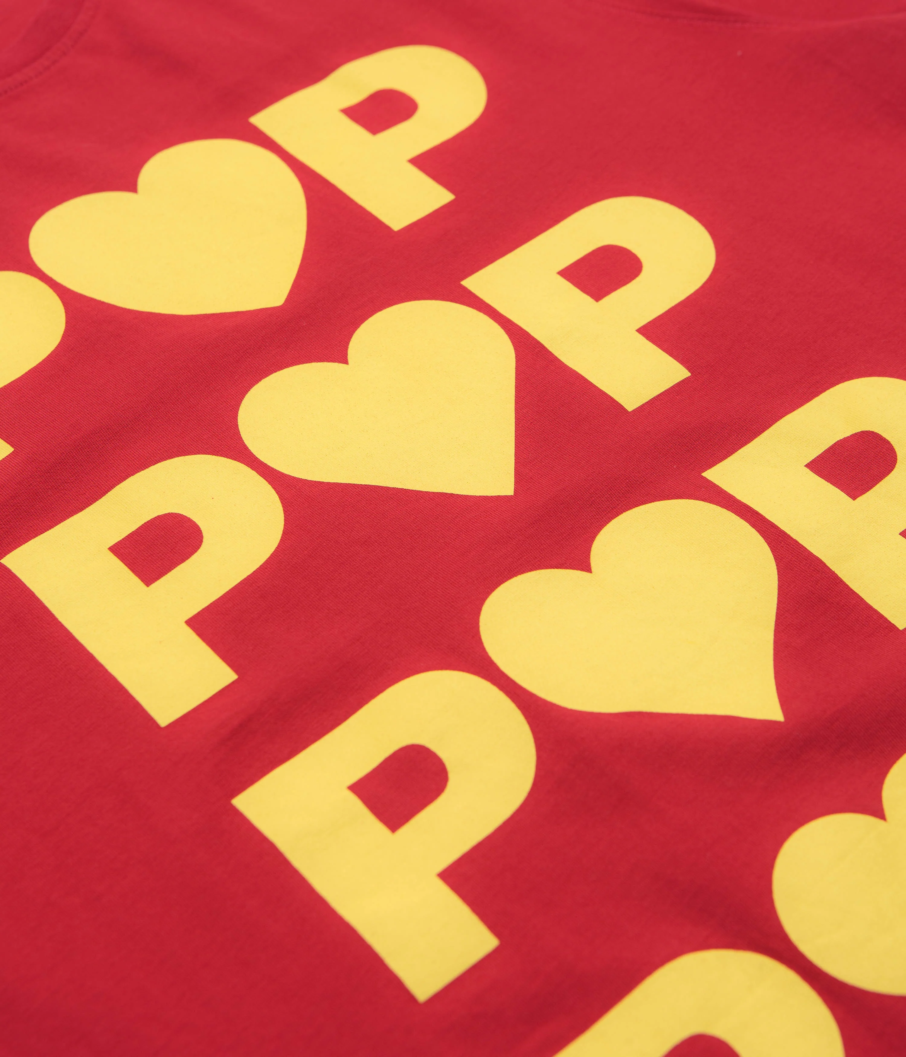 Pop Trading Company Hearts T-Shirt - Haute Red - Image 3