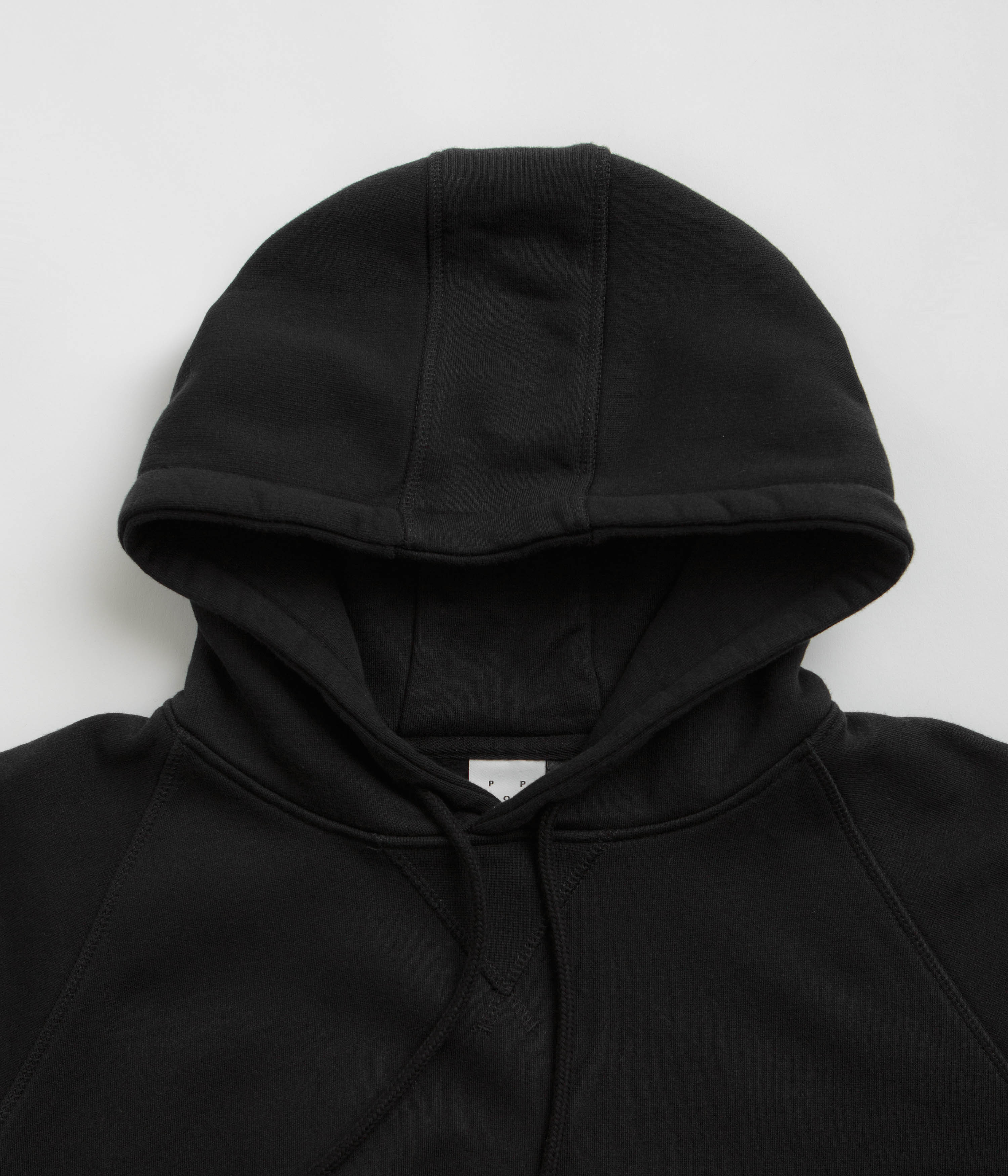 Pop Trading Company Logo Hoodie - Black / White - Image 3