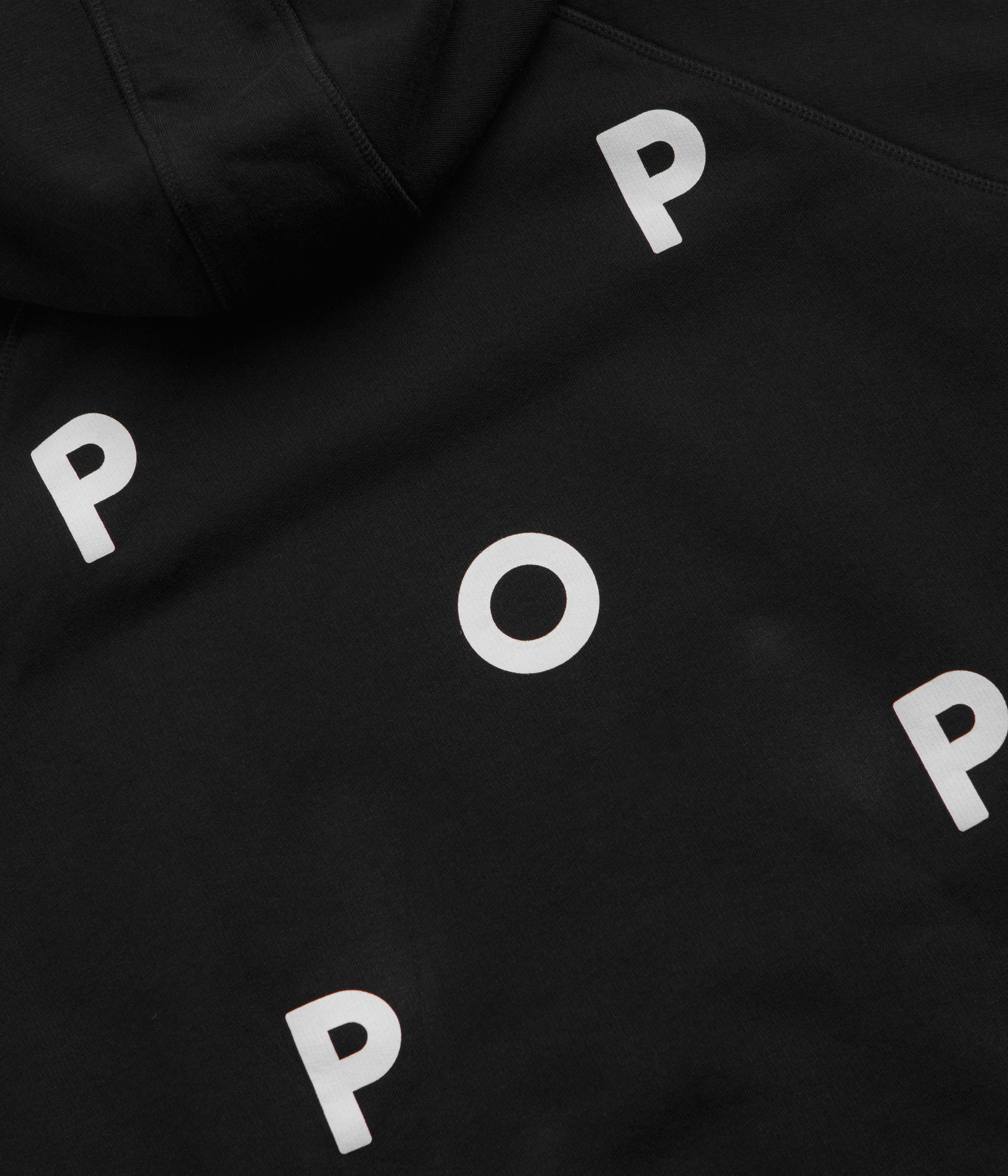 Pop Trading Company Logo Hoodie - Black / White - Image 5