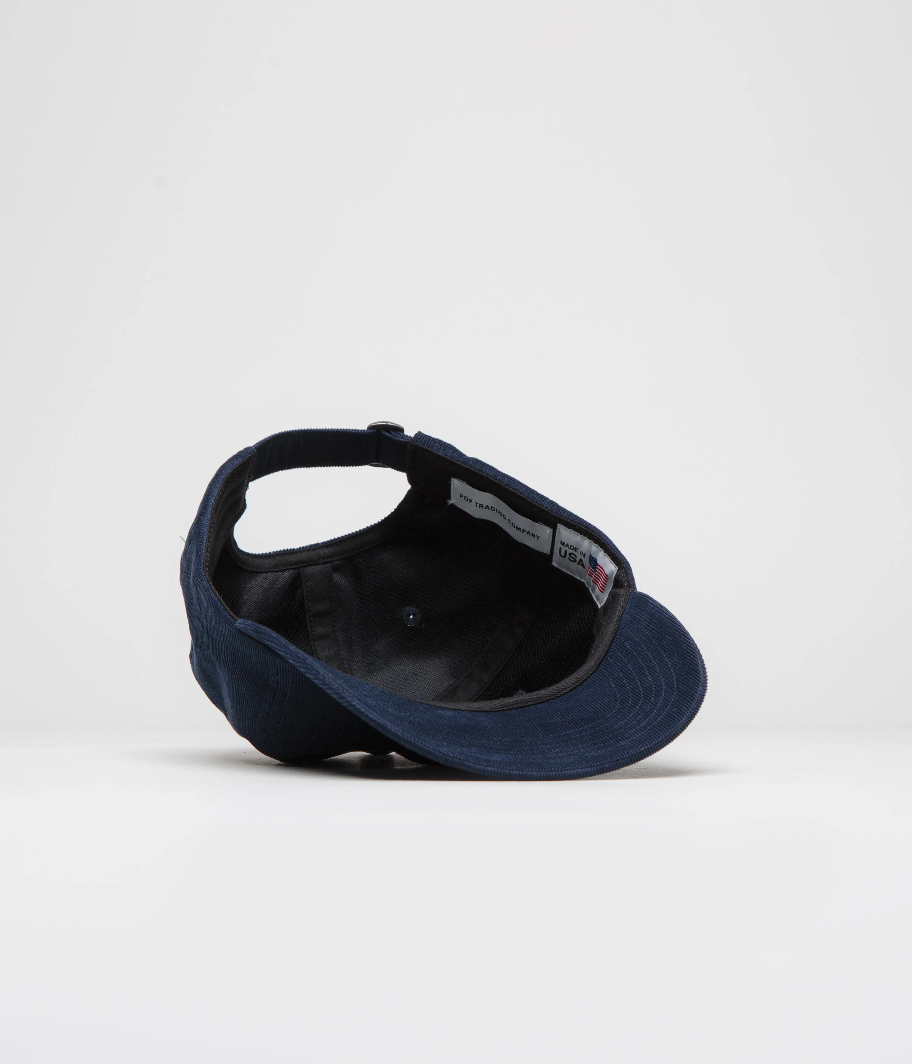 Pop Trading Company Minicord Crest Cap - Navy - Image 4