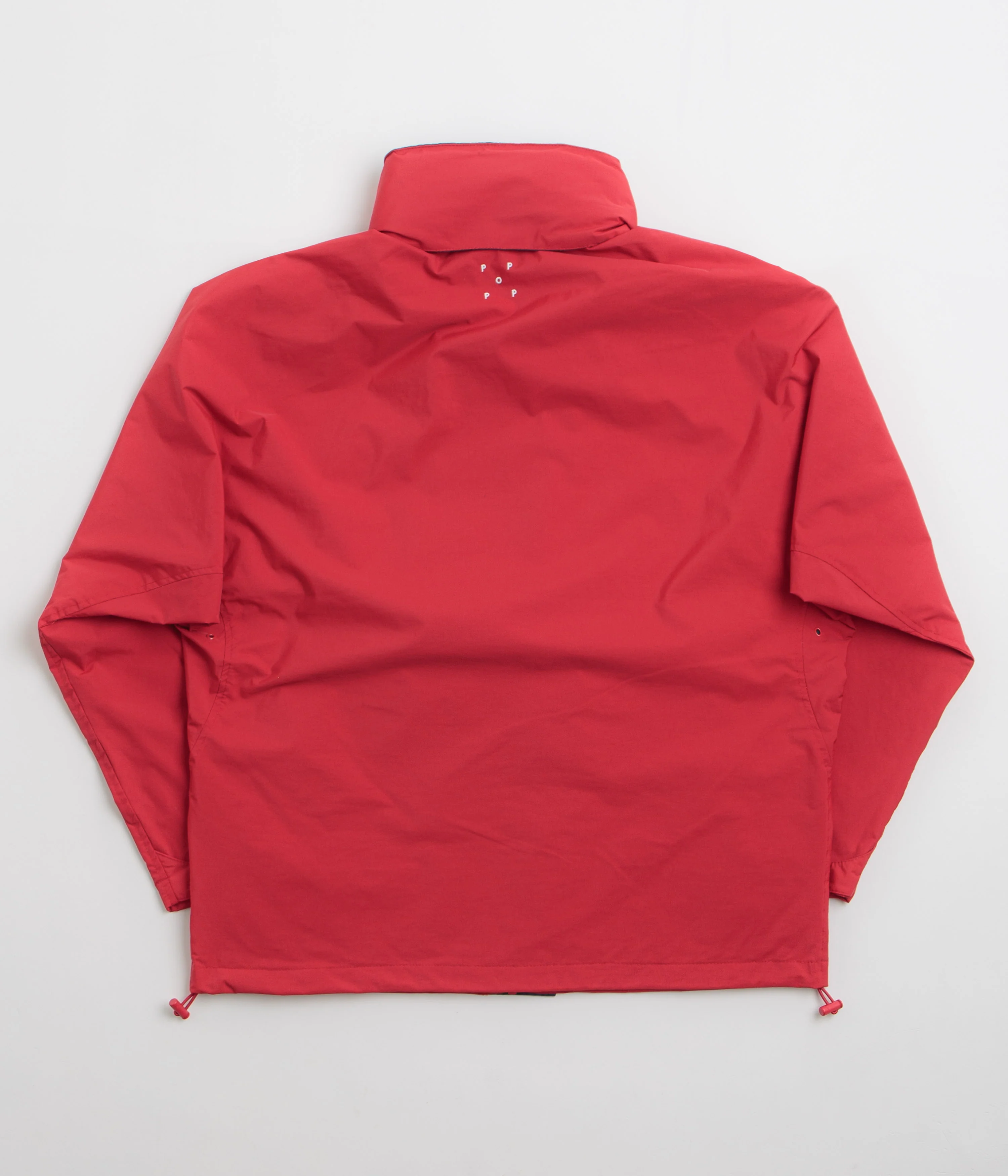 Pop Trading Company Nautical Jacket - Haute Red / Navy - Image 3