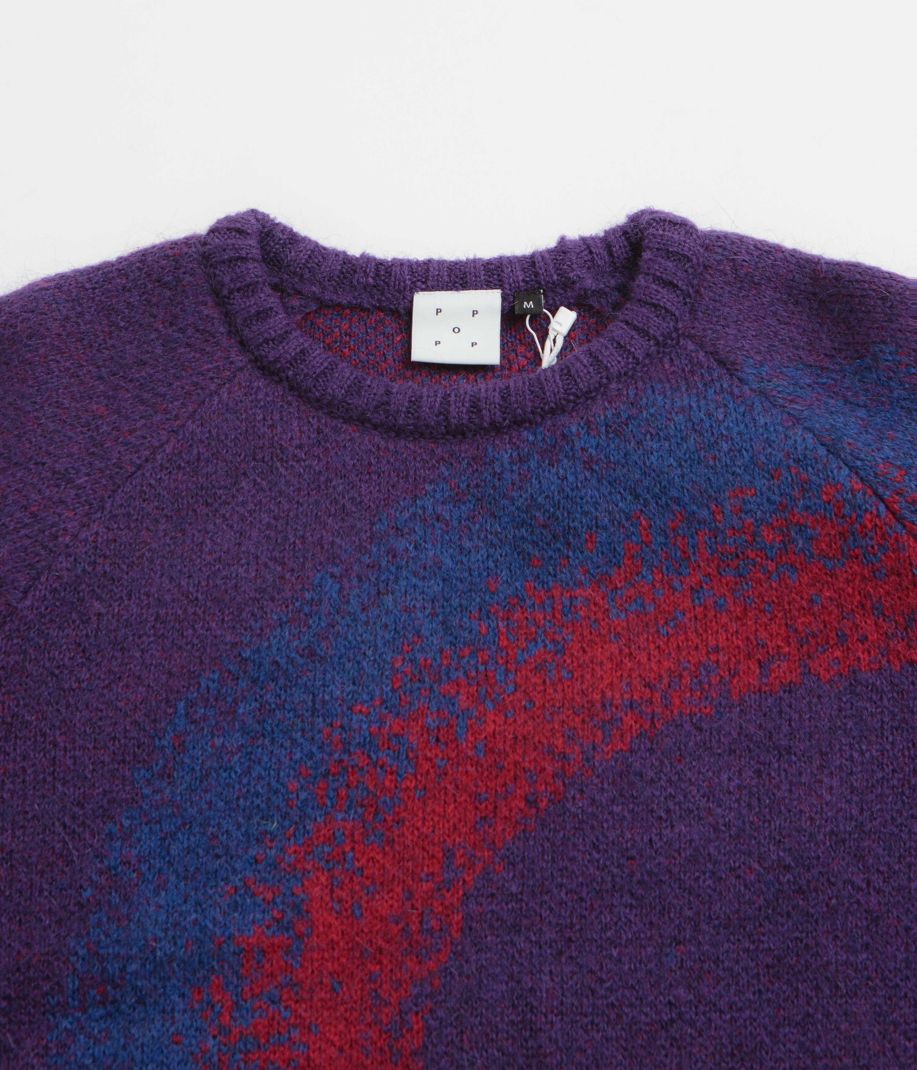 Pop Trading Company O Knitted Crewneck Sweatshirt - Mysterioso - Image 2