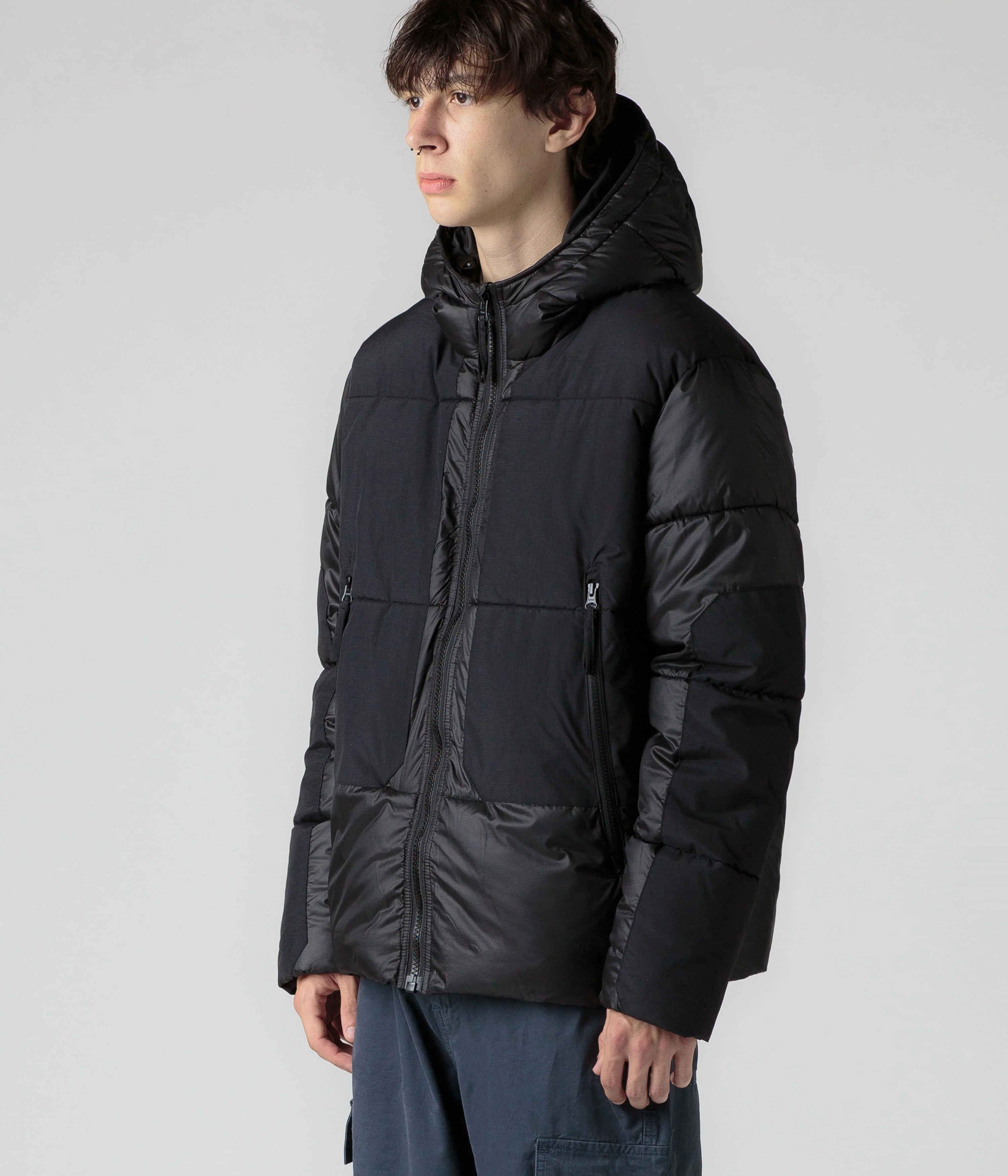 Pop Trading Company Puffer Jacket - Black - Image 10