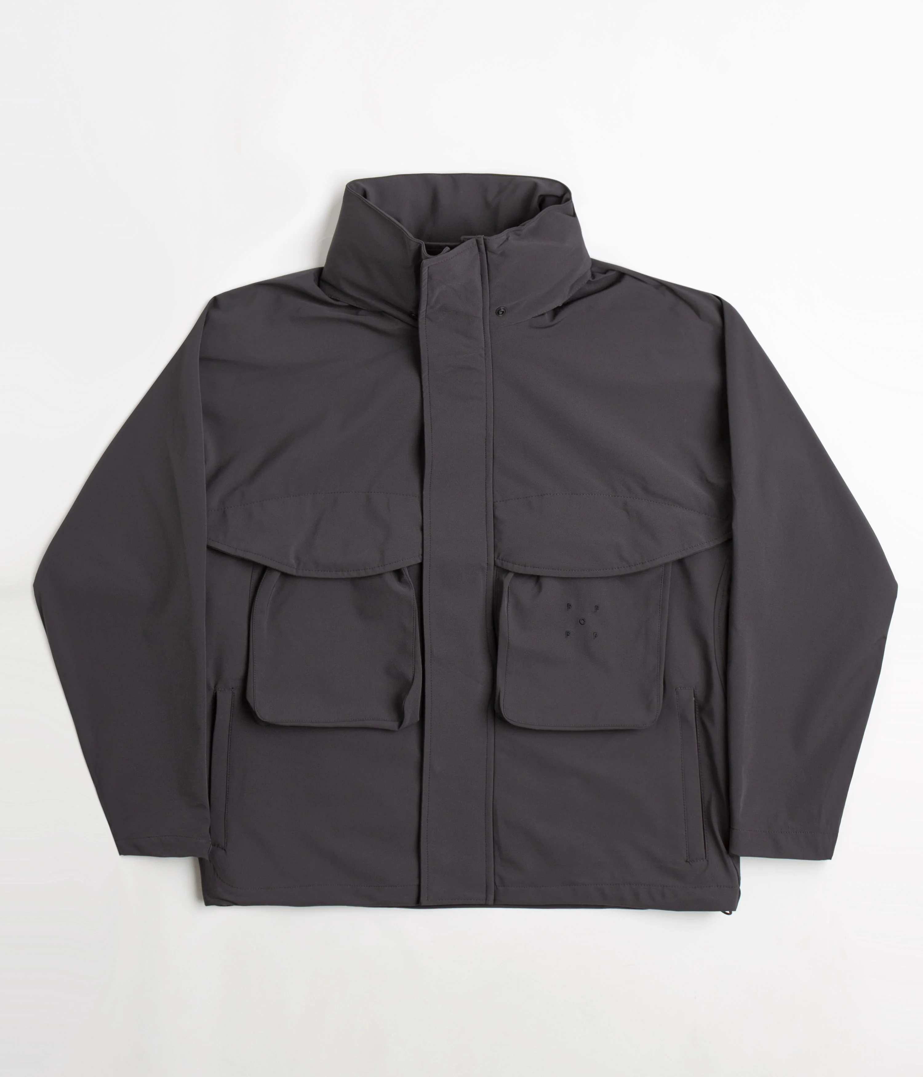 Pop Trading Company Shell Jacket - Charcoal