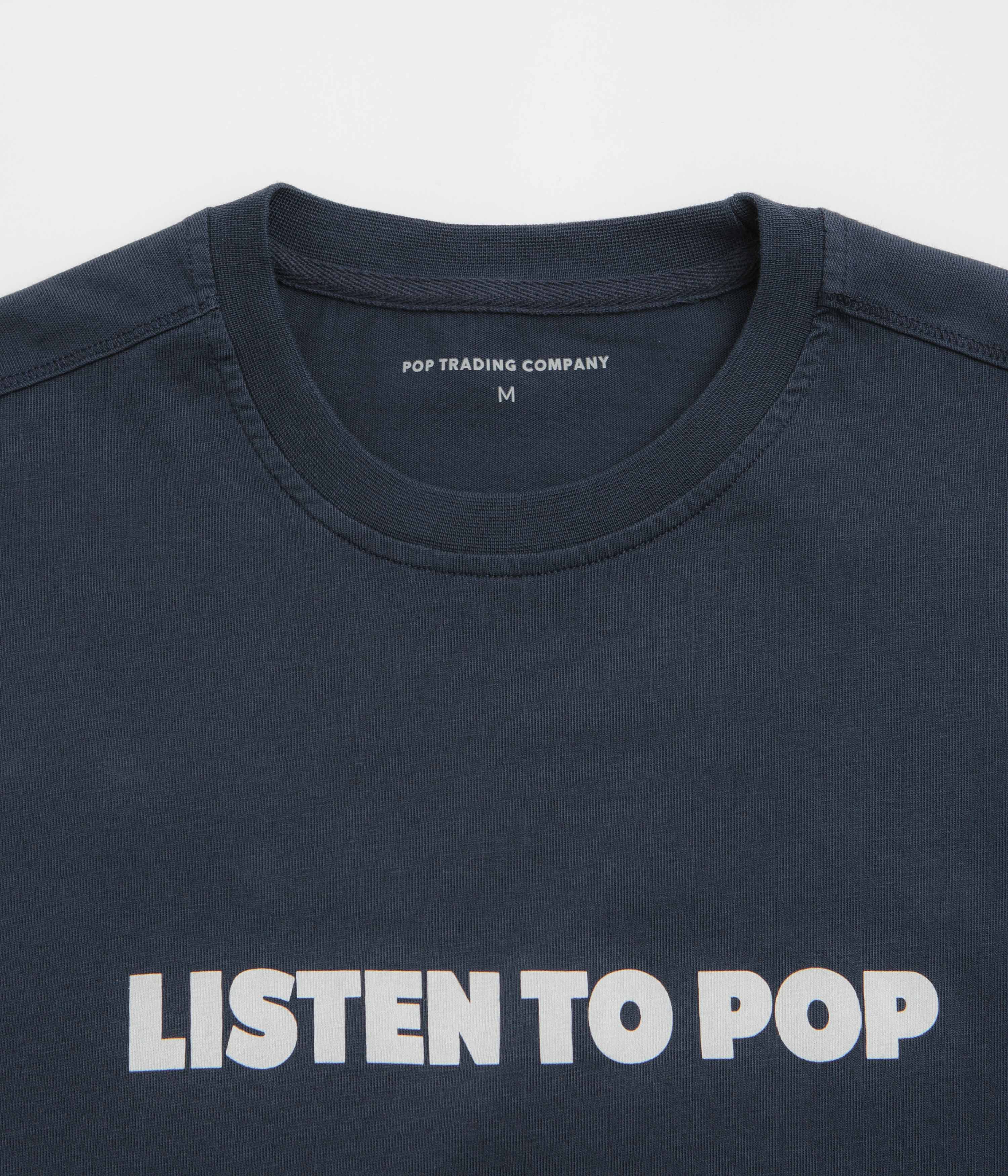 Pop Trading Company Skatemuzik T-Shirt - Navy - Image 3