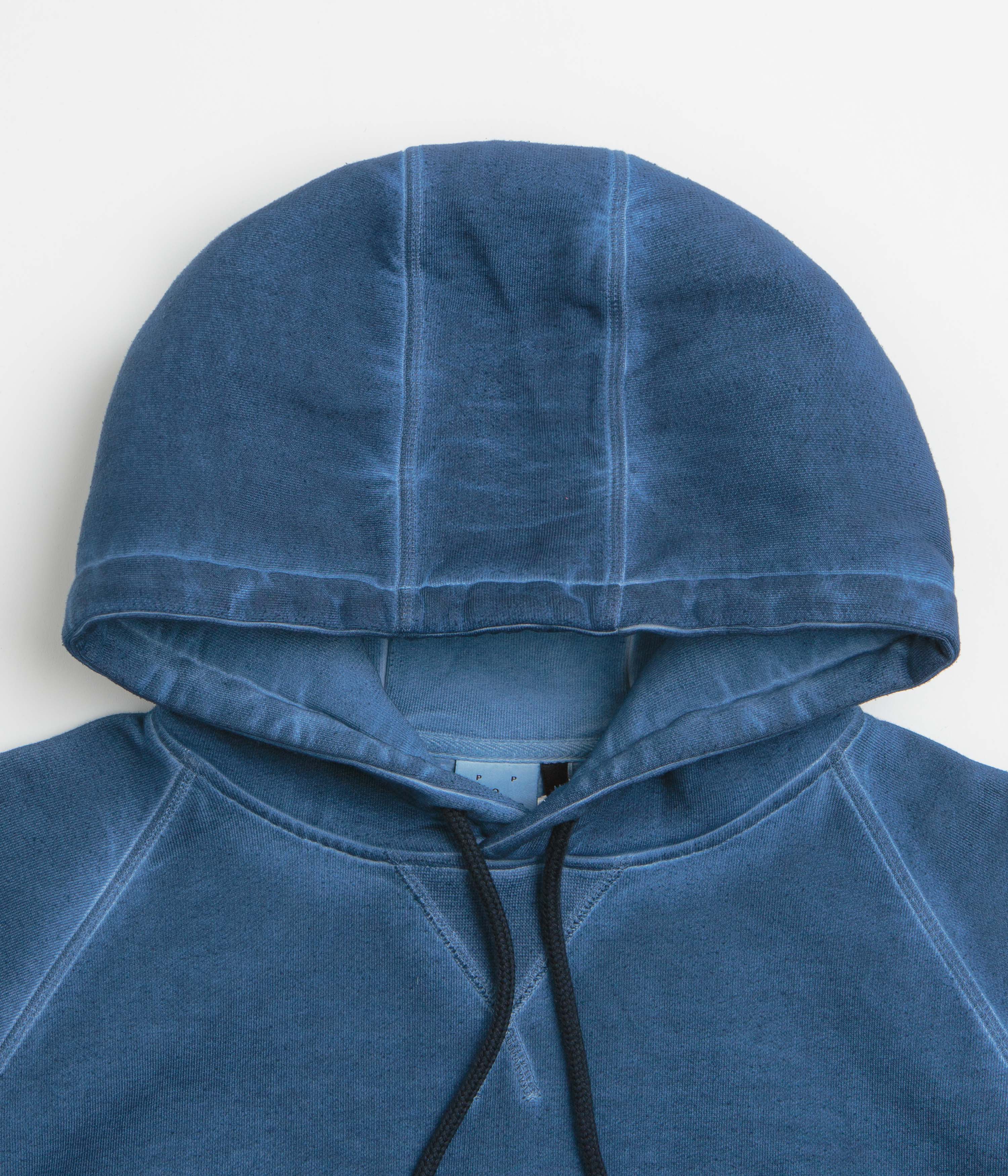 Pop Trading Company Stencil Logo Hoodie - Navy - Image 3