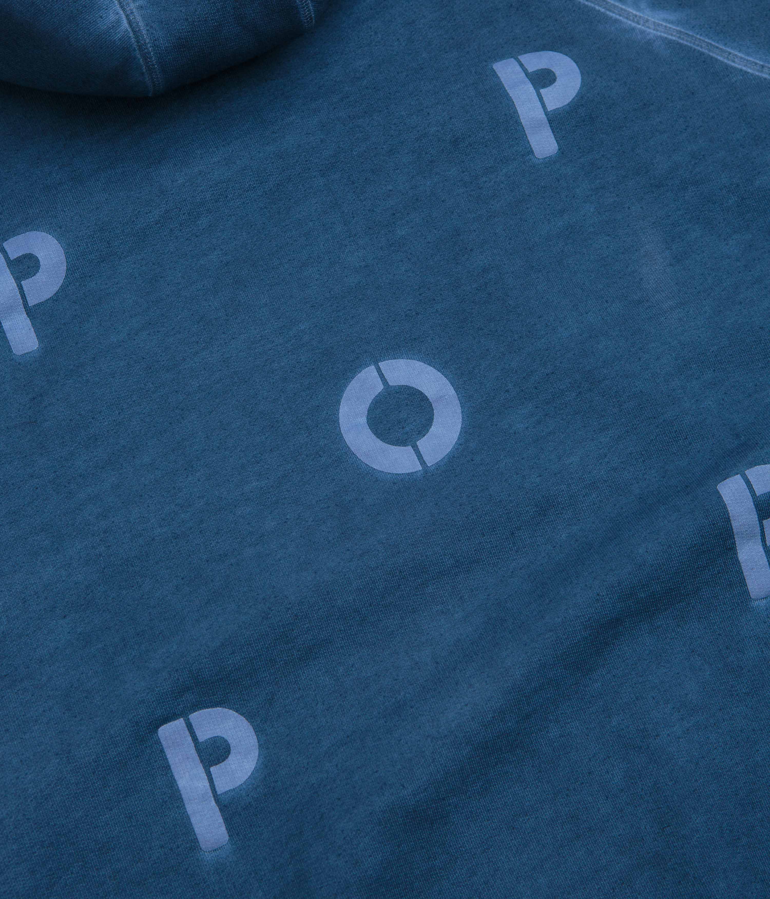 Pop Trading Company Stencil Logo Hoodie - Navy - Image 4