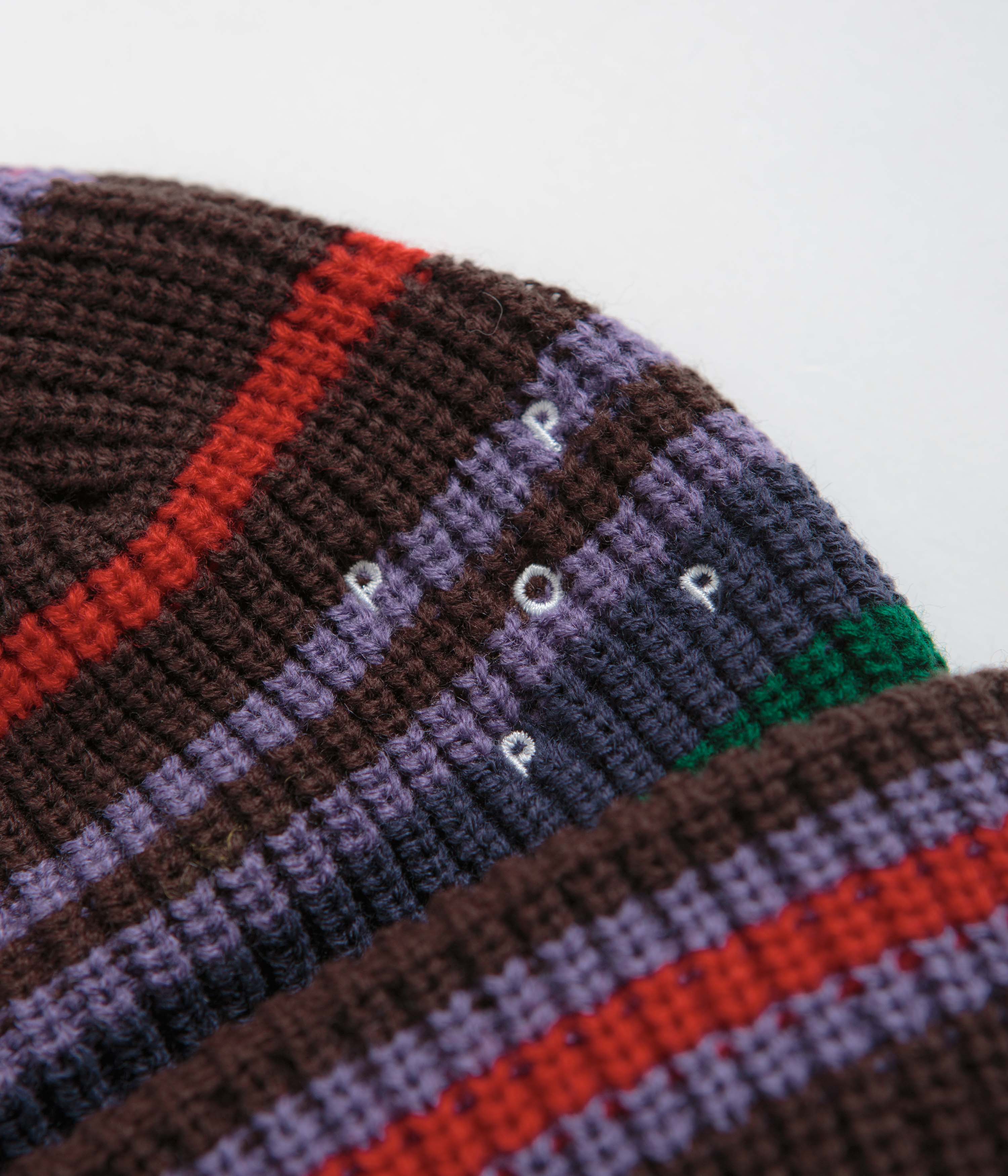Pop Trading Company Striped Beanie - Multicolour - Image 2