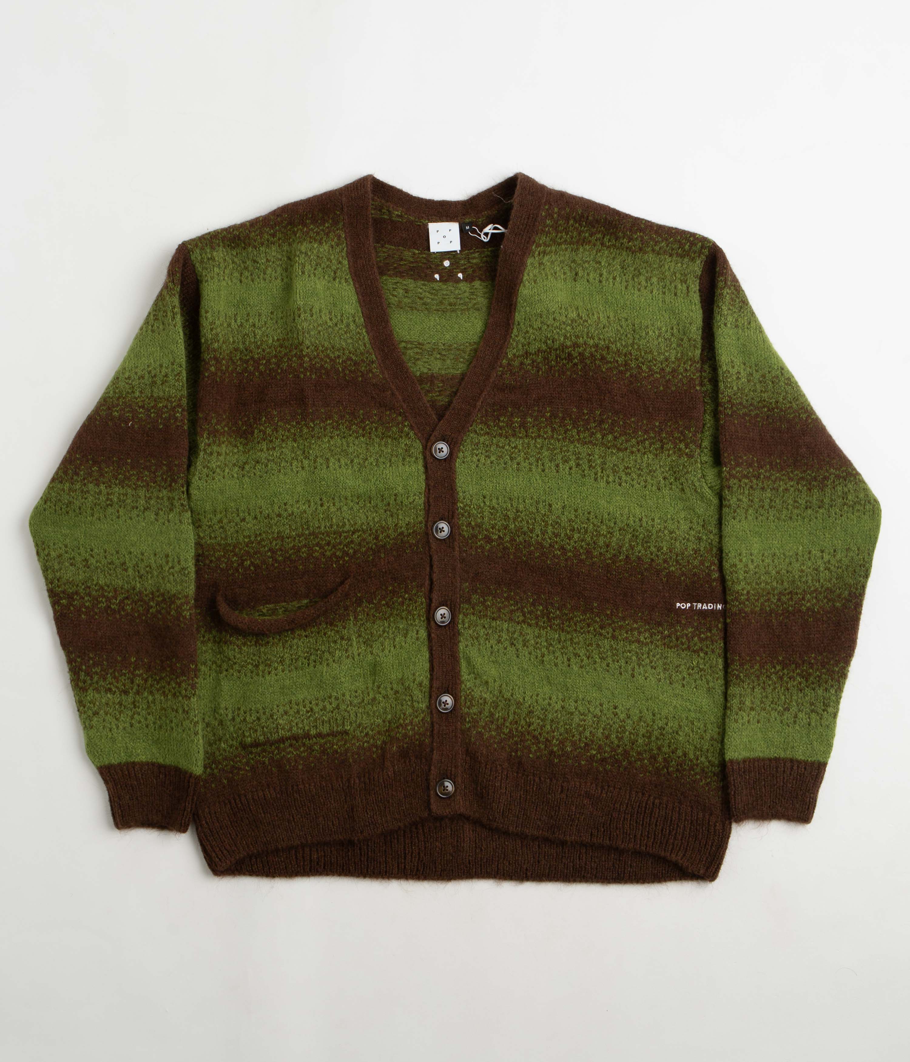 Pop Trading Company Striped Cardigan - Delicioso / Foliage