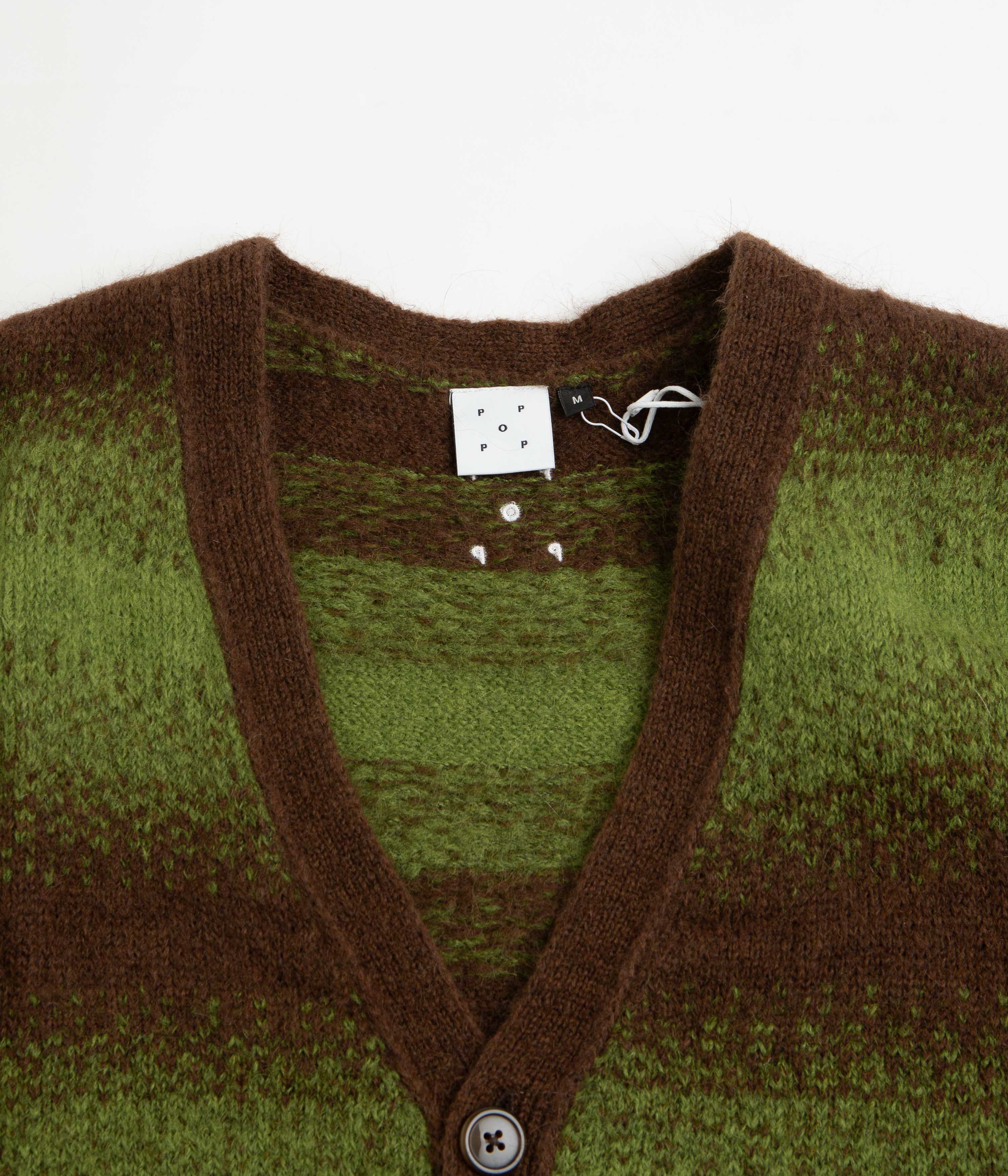 Pop Trading Company Striped Cardigan - Delicioso / Foliage - Image 2