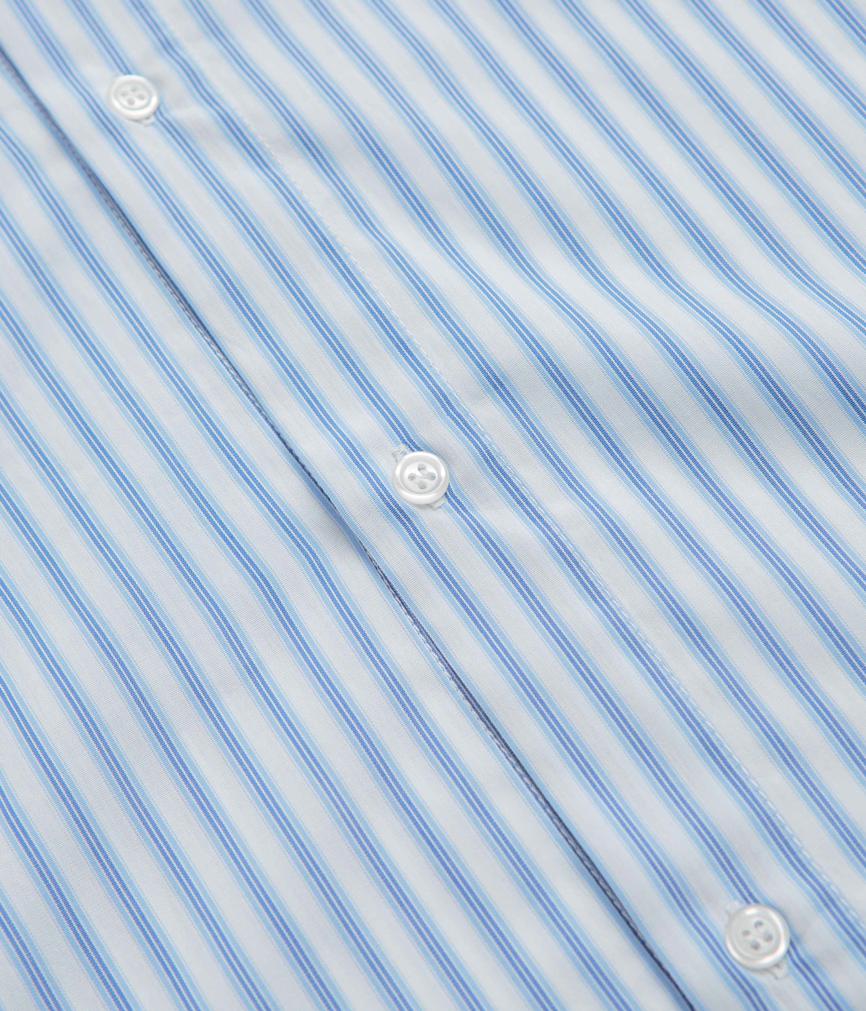 Pop Trading Company Striped Logo Shirt - White - Image 4