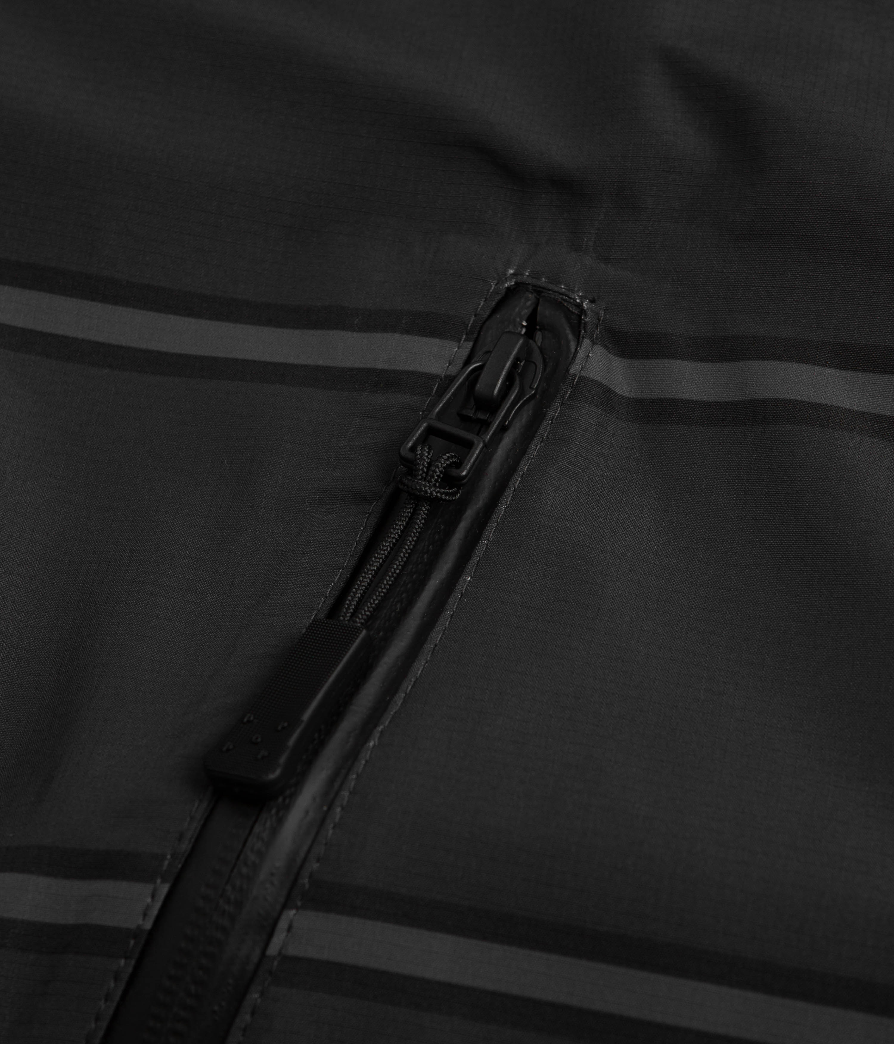 Pop Trading Company Striped Oracle Jacket - Anthracite / Black - Image 6