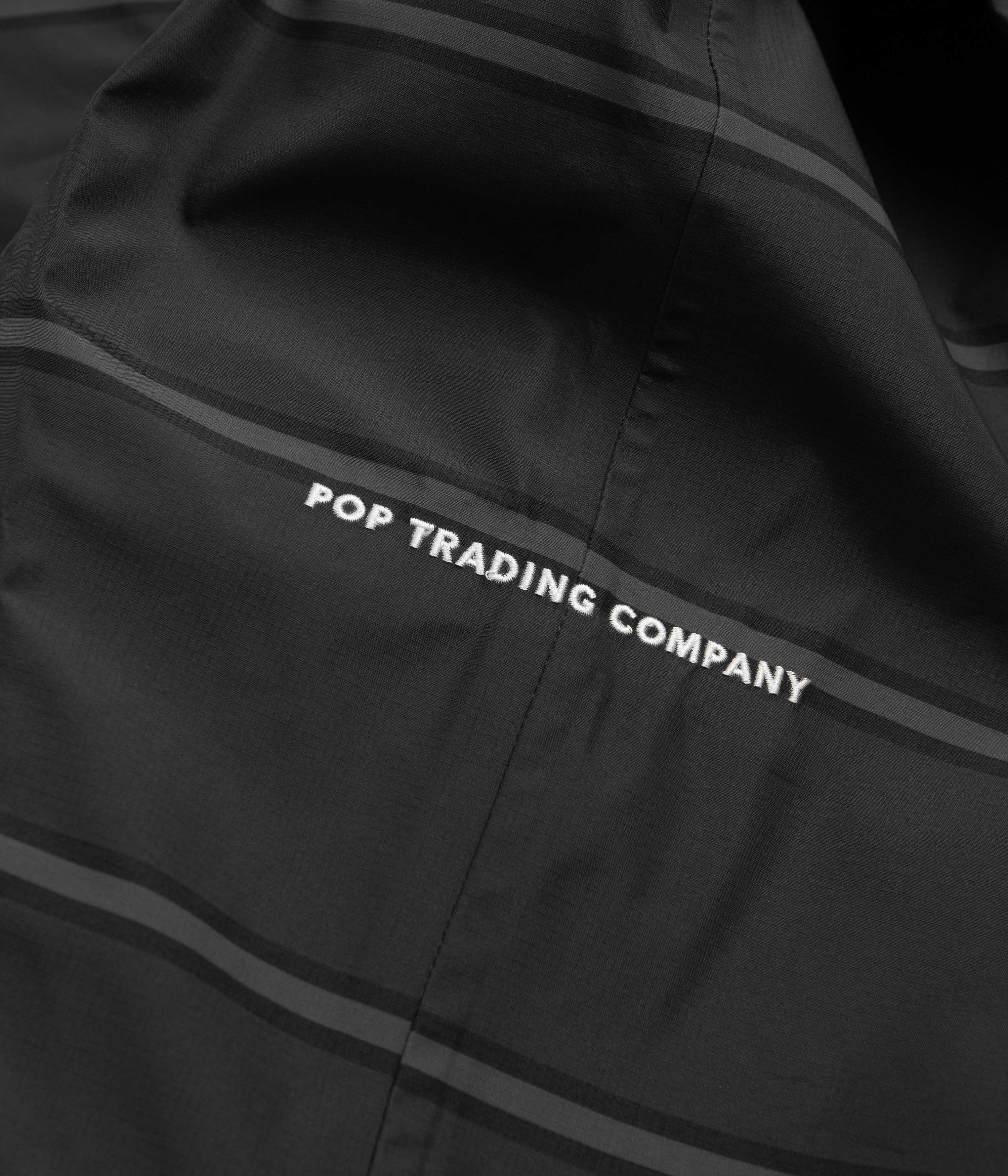 Pop Trading Company Striped Oracle Jacket - Anthracite / Black - Image 8
