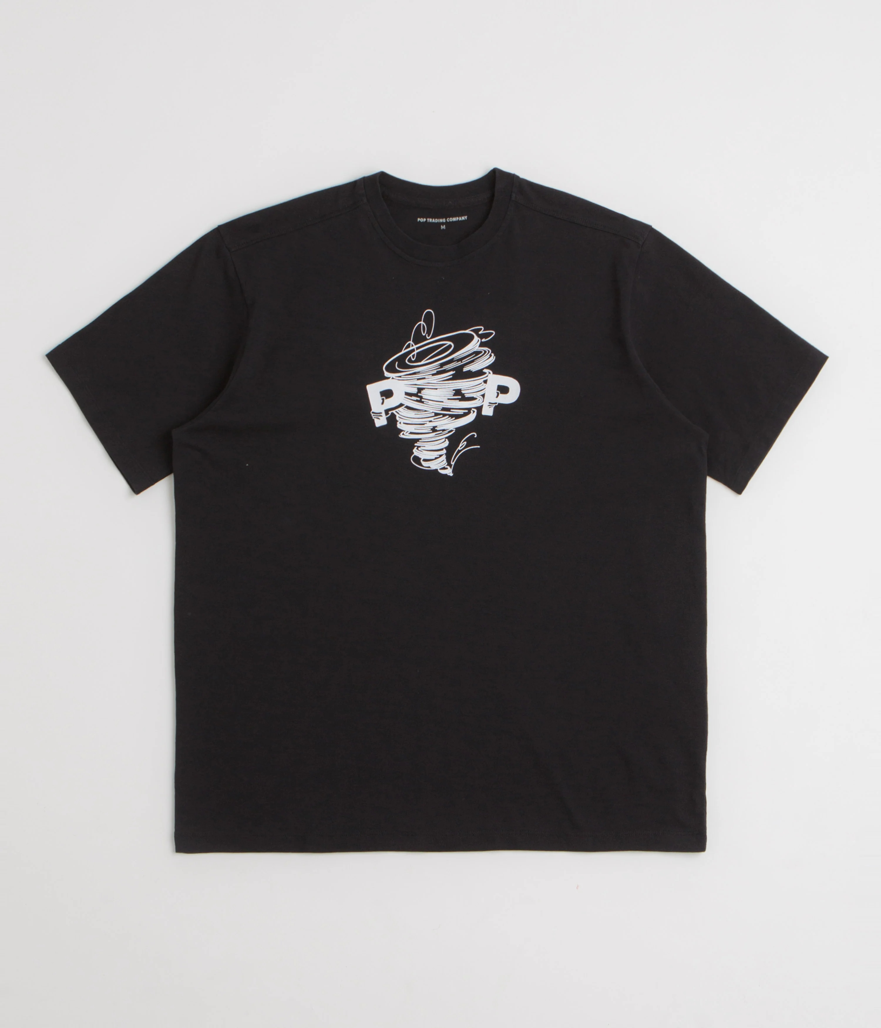 Pop Trading Company Swirl T-Shirt - Black