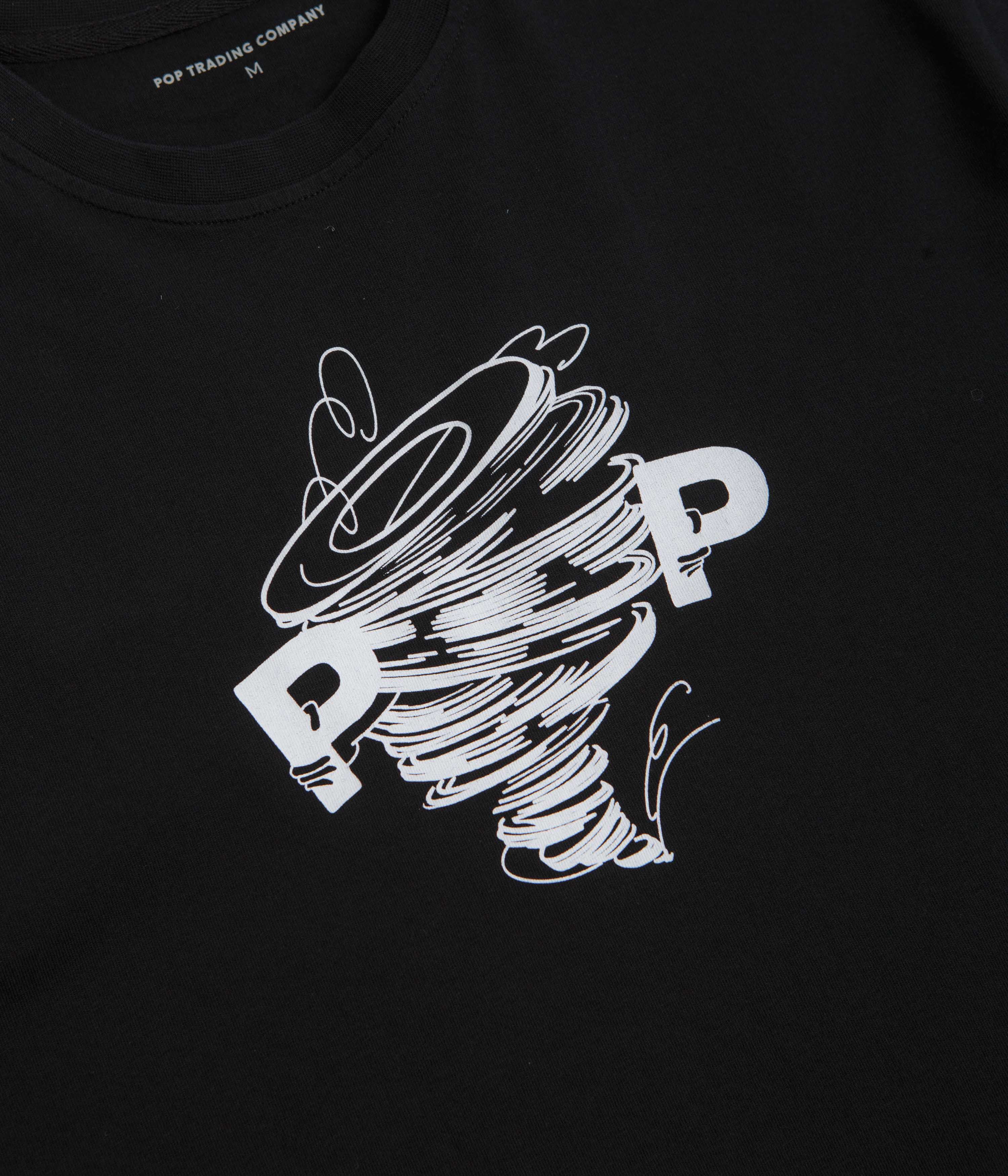 Pop Trading Company Swirl T-Shirt - Black - Image 2