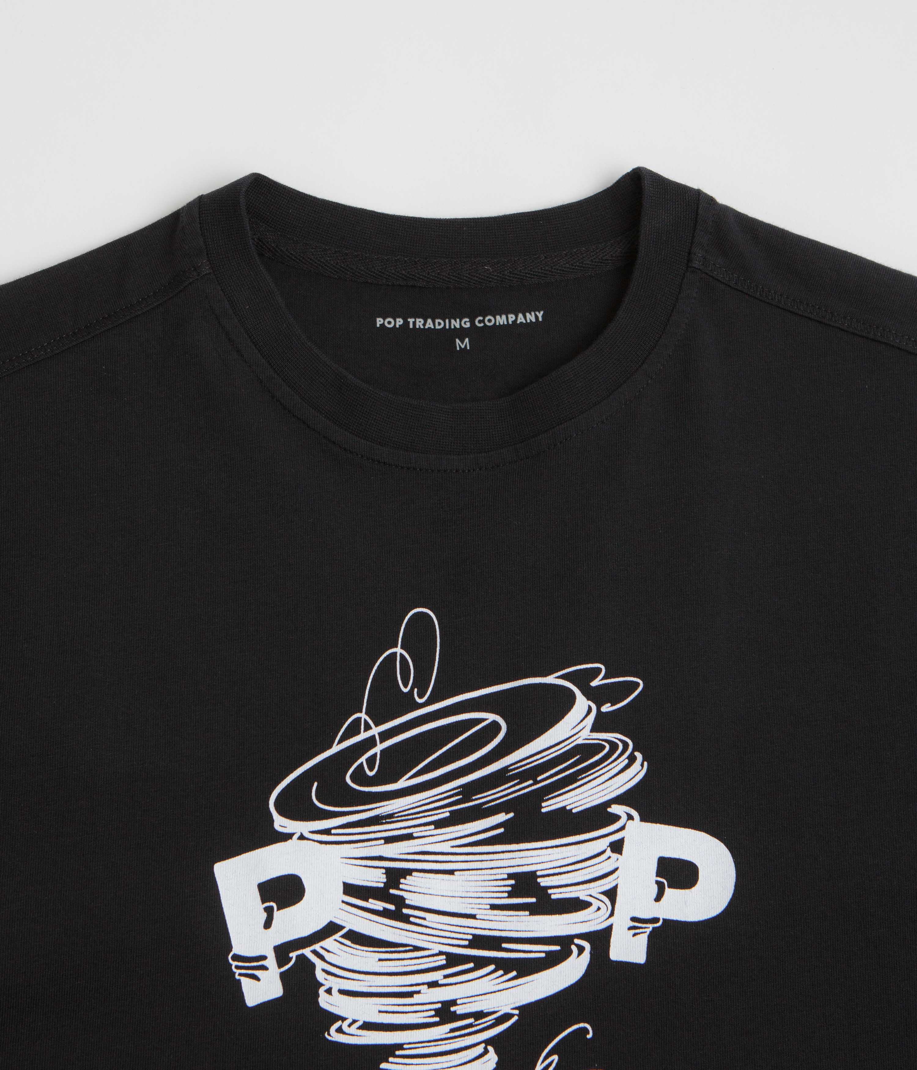 Pop Trading Company Swirl T-Shirt - Black - Image 3