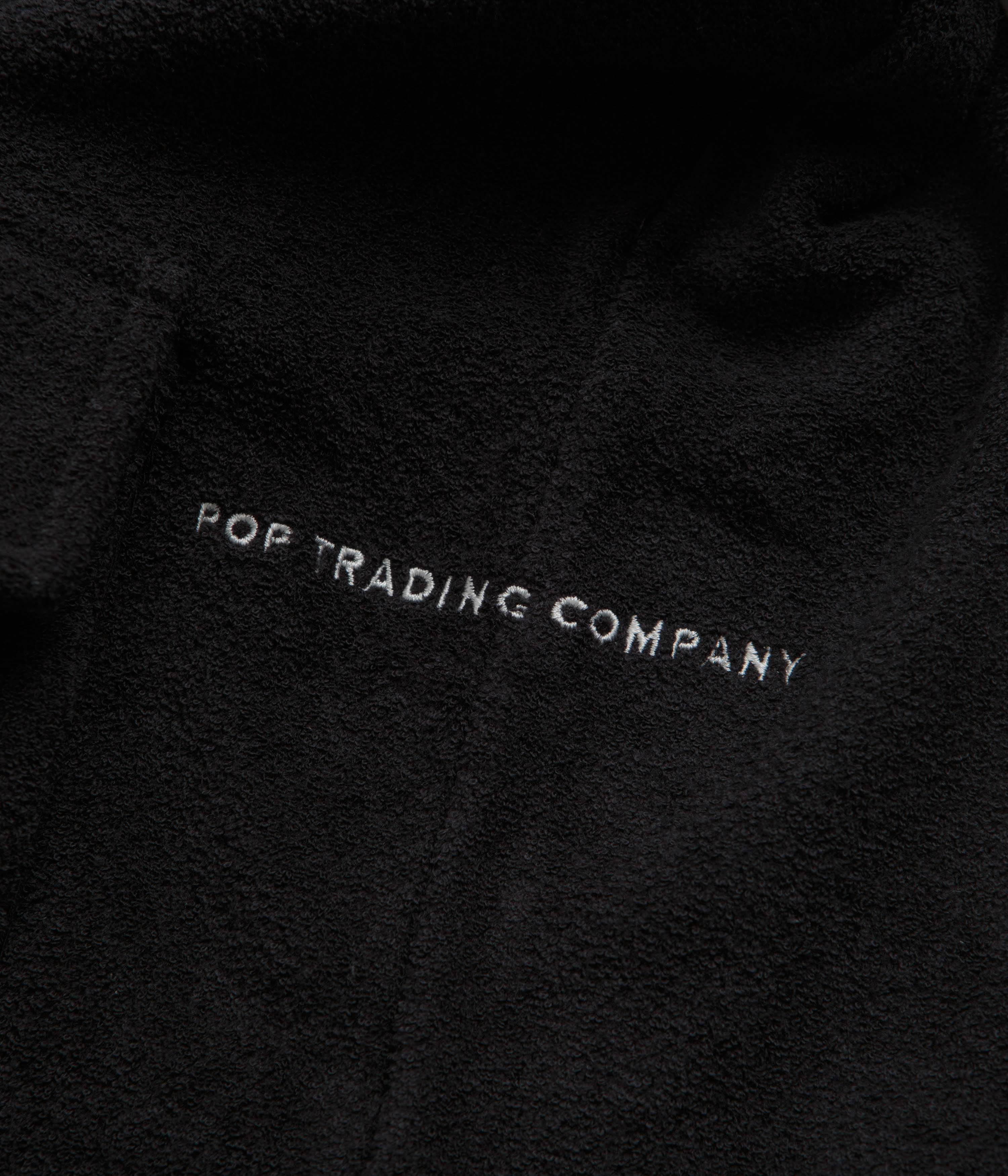 Pop Trading Company Terry Full Zip Sweatshirt - Black - Image 7