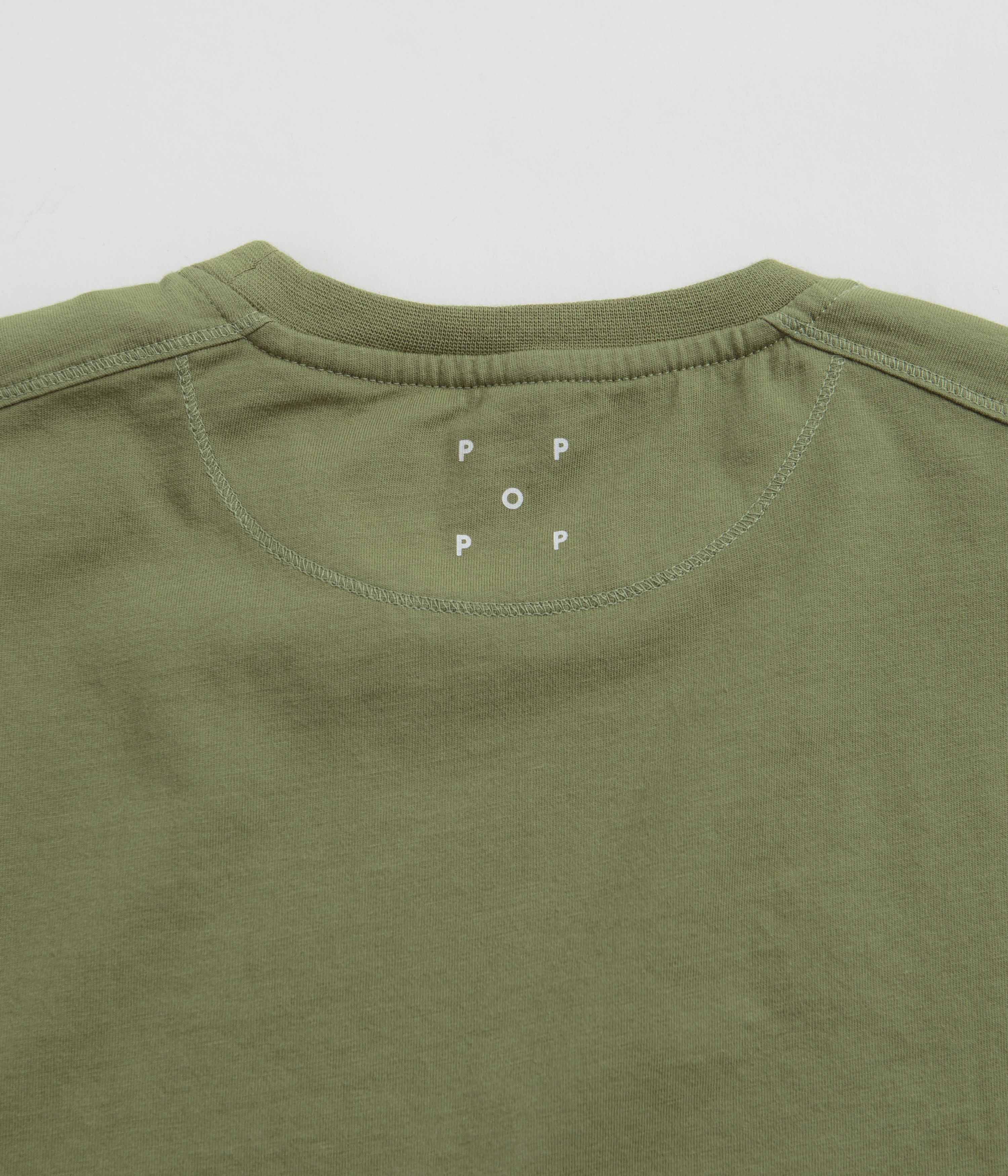 Pop Trading Company Trading T-Shirt - Loden Green - Image 3