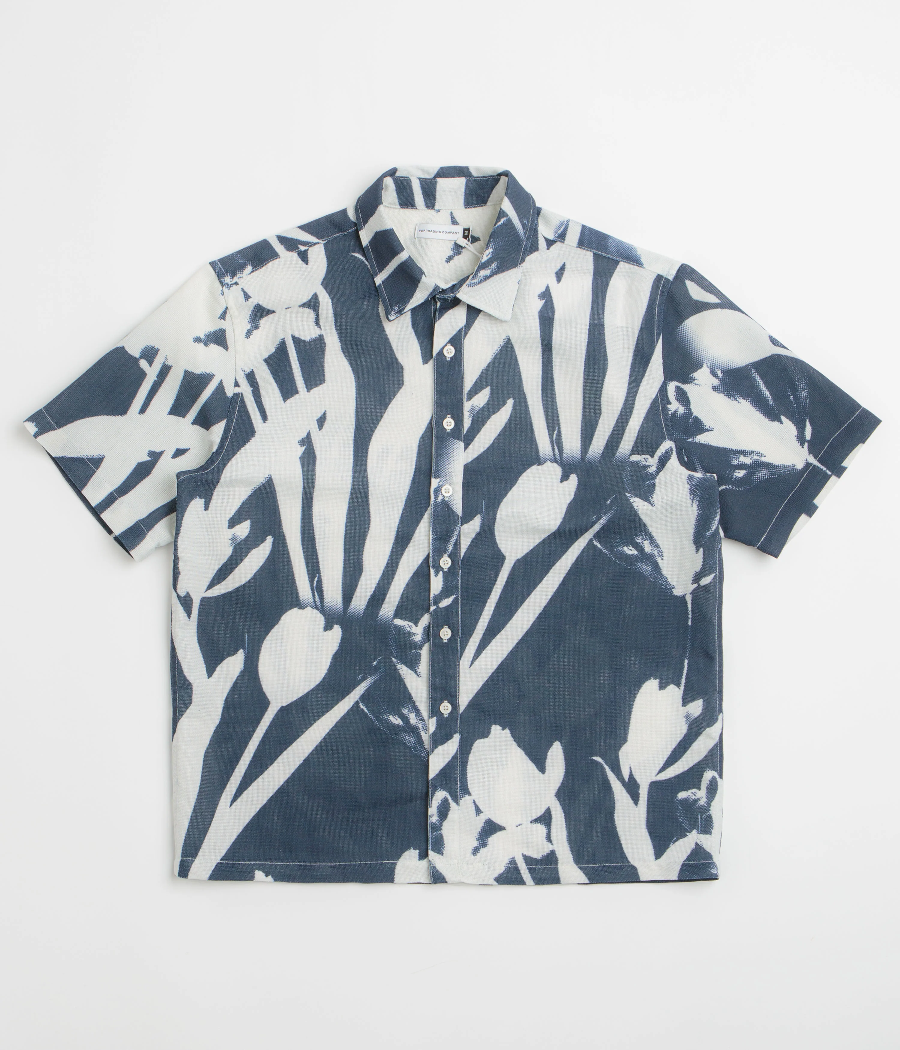 Pop Trading Company Tulip Short Sleeve Shirt - Navy