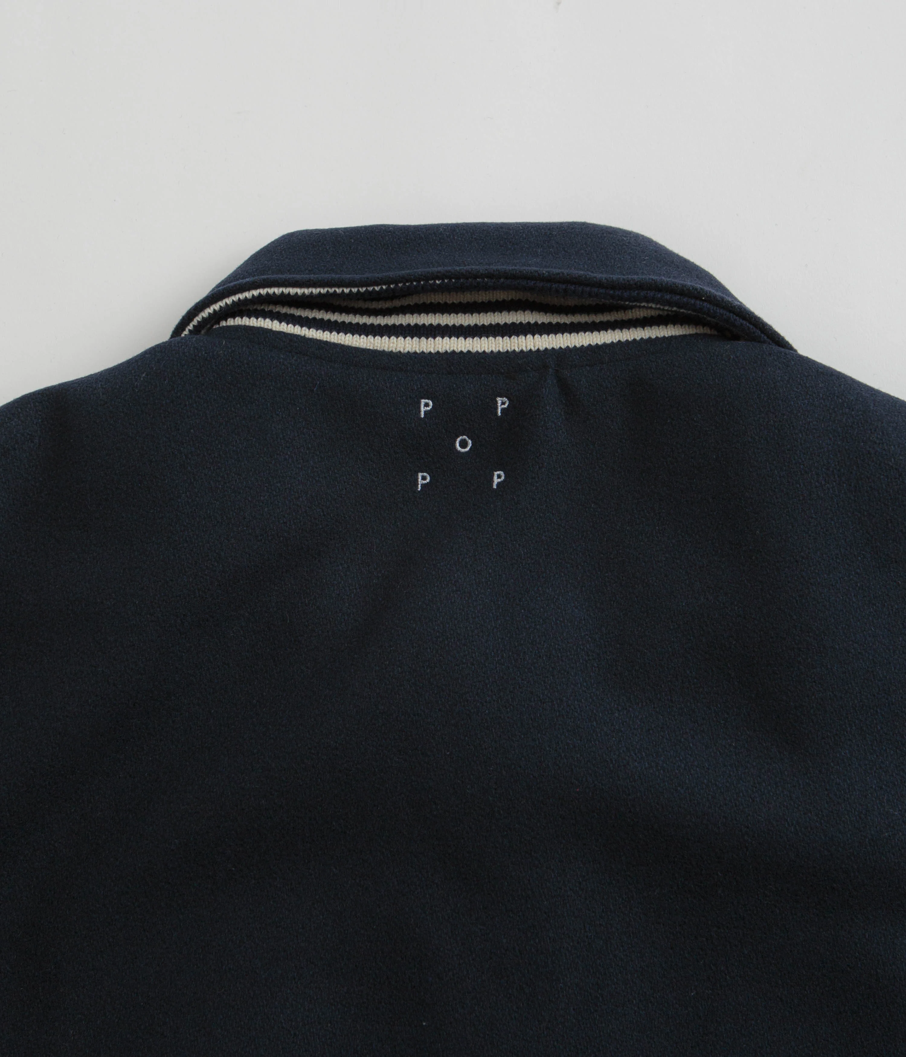 Pop Trading Company Varsity Jacket - Navy - Image 8