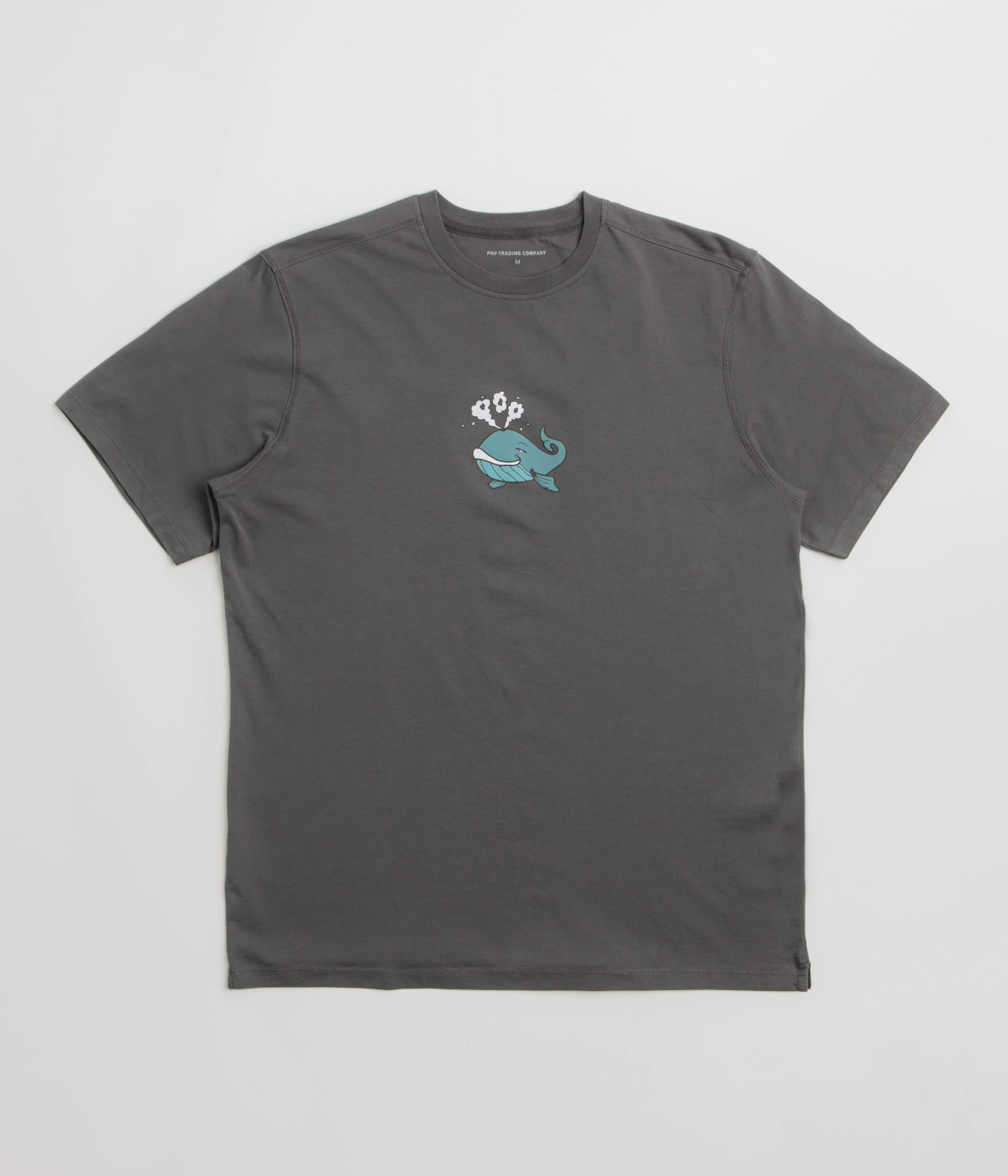 Pop Trading Company Whale T-Shirt - Charcoal
